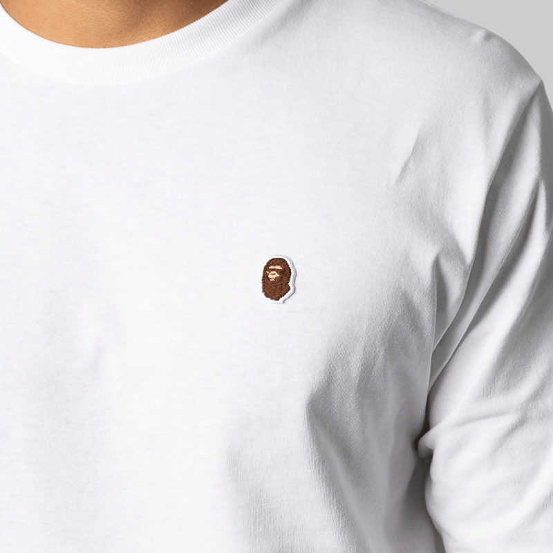 A Bathing Ape® One Point Long Sleeve - White