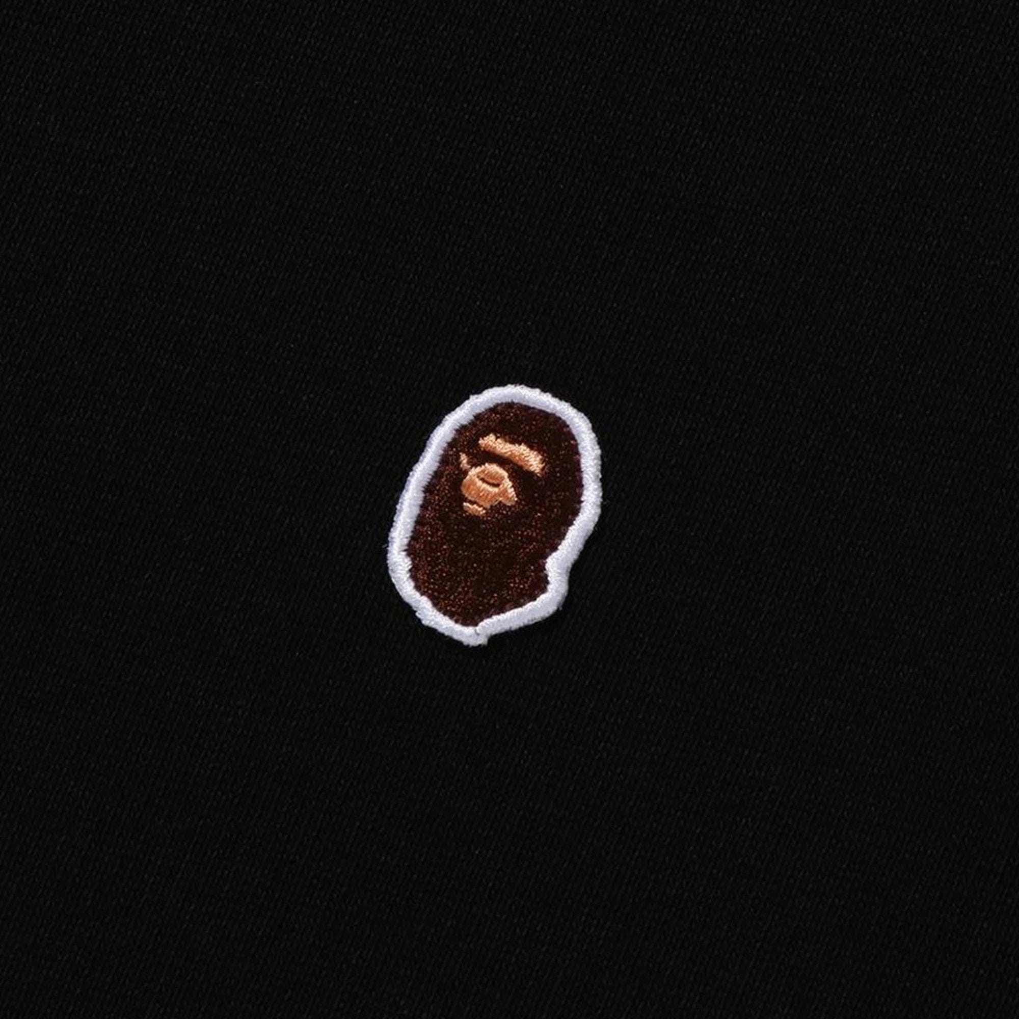 A Bathing Ape BAPE One Point Relaxed Fit Pullover Hoodie Black