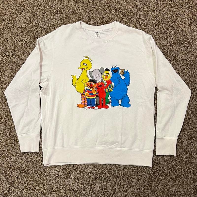 Kaws x Uniqlo Sesame Street Crewneck Sweatshirt