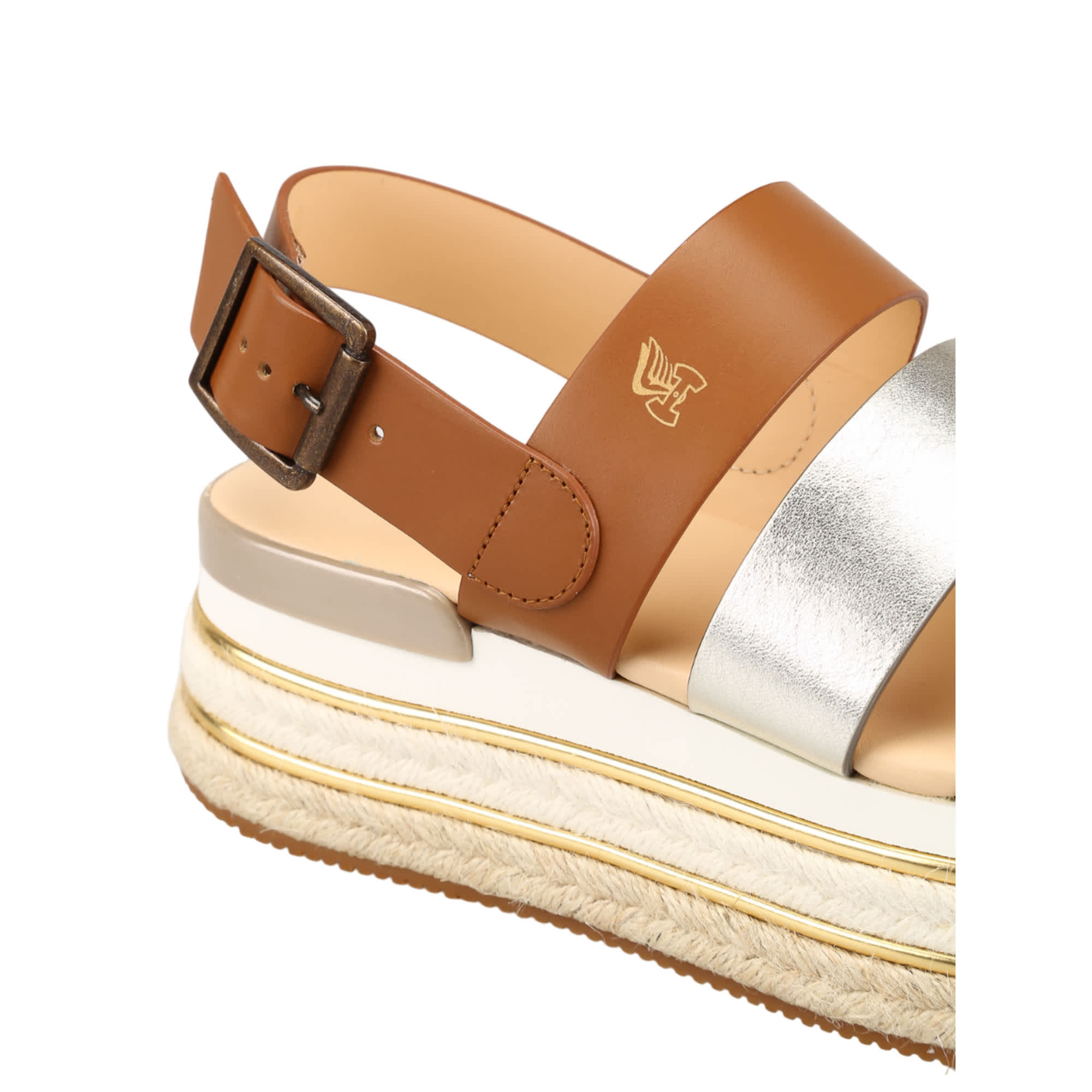 Hogan Panelled Platform Sandals