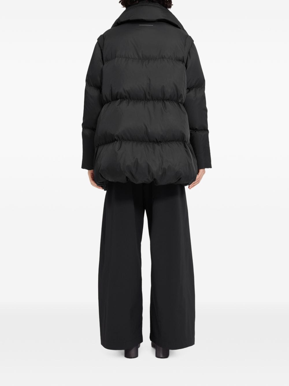 MM6 Maison Margiela Quilted Down Down Jacket — Black