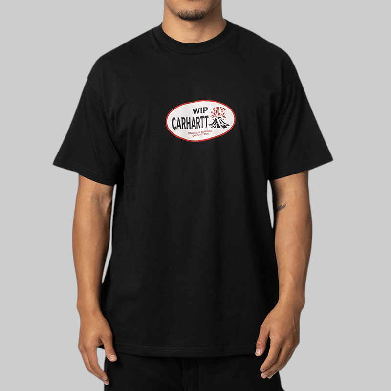 Carhartt WIP Harlequin BBQ T - Shirt - Black