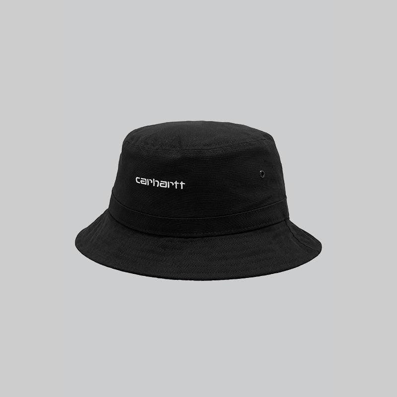 Carhartt WIP Logo Script Bucket Hat - Black/White