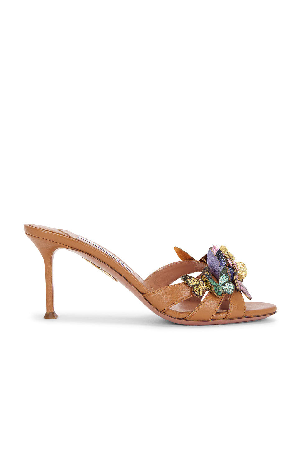 Aquazzura Papillon Nappa 75 Mule
