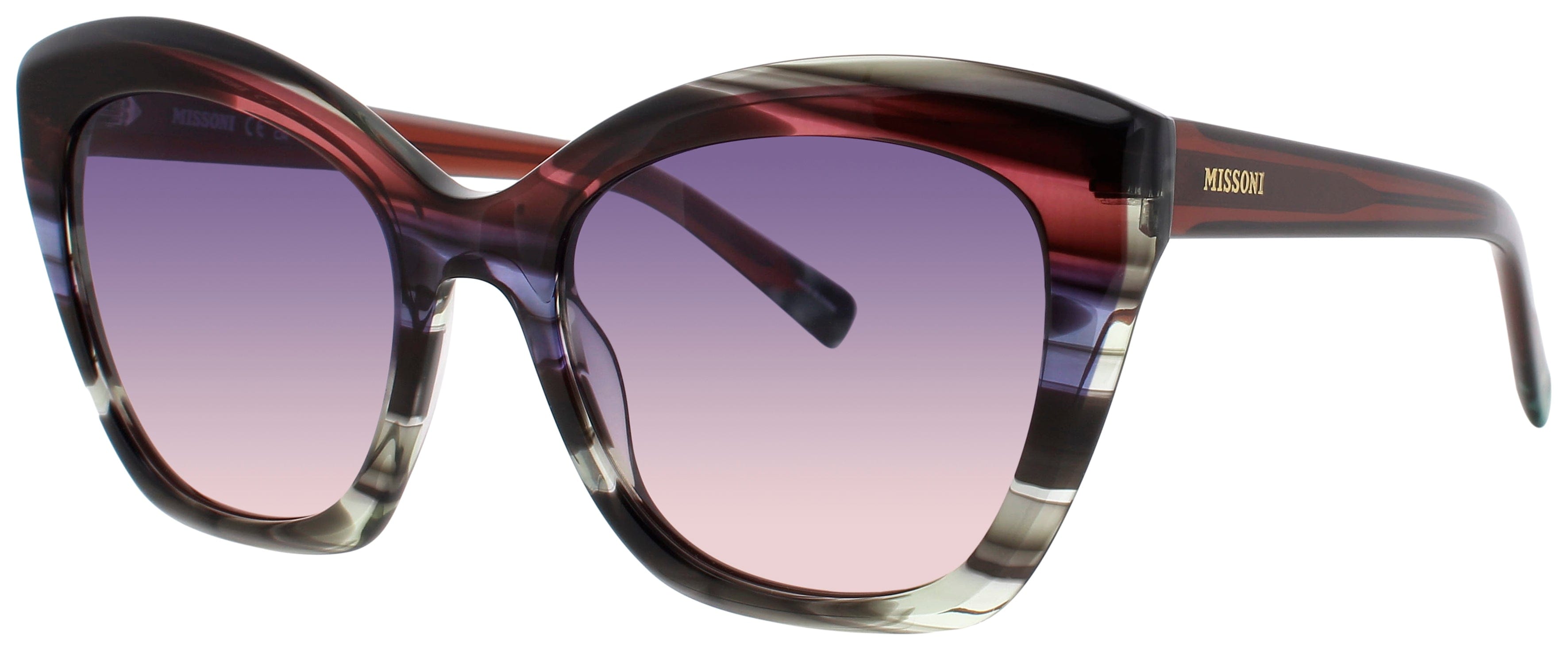 Missoni Sunglasses VIOLET BROWN HORN