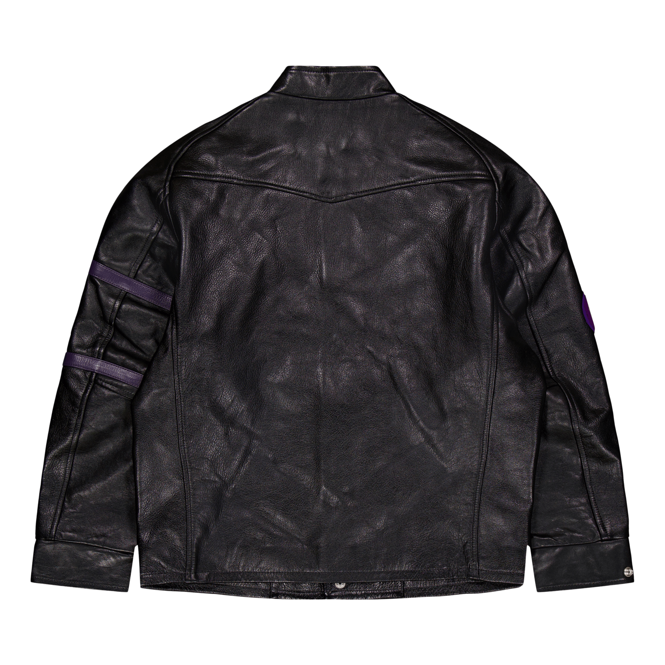 Needles Letterman Jacket - Cow Black