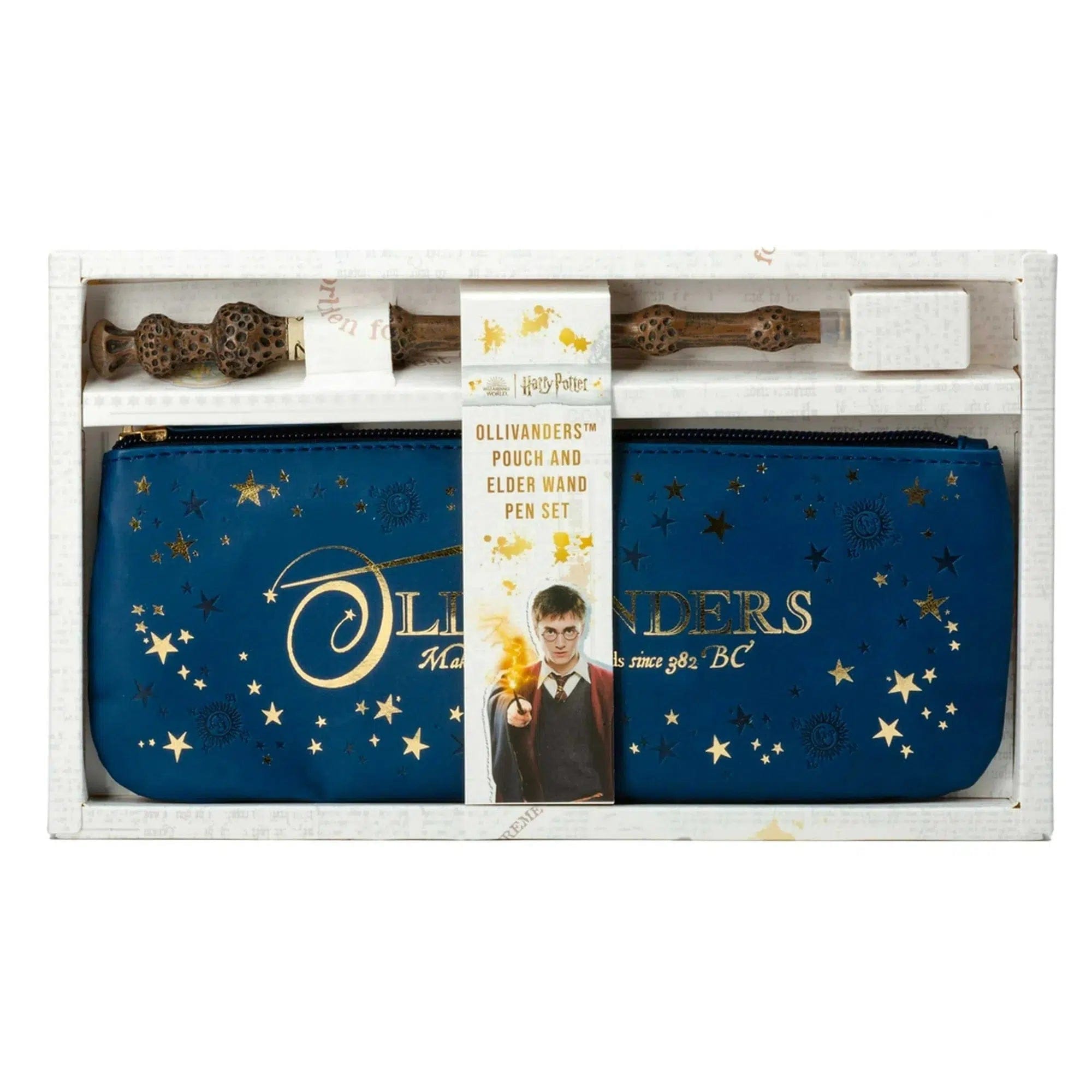 Insight Editions Harry Potter - Ollivanders Pencil Pouch and Elder Wand Pen Stationery Set - Insight Editions
