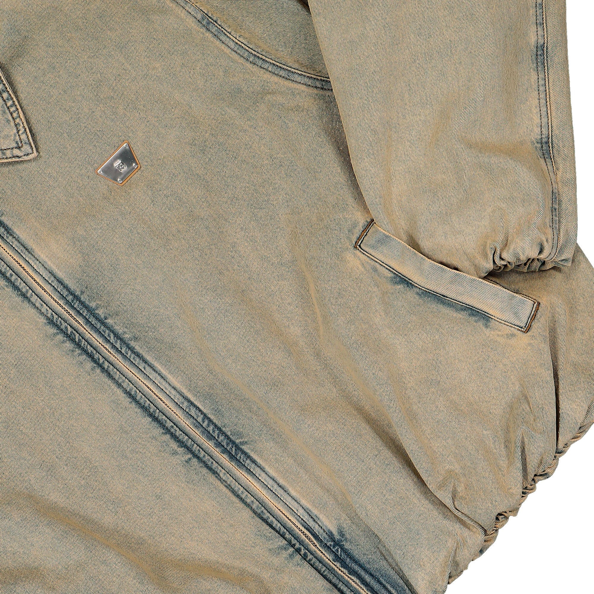 Misbhv Sand Washed Bomber Denim Jacket