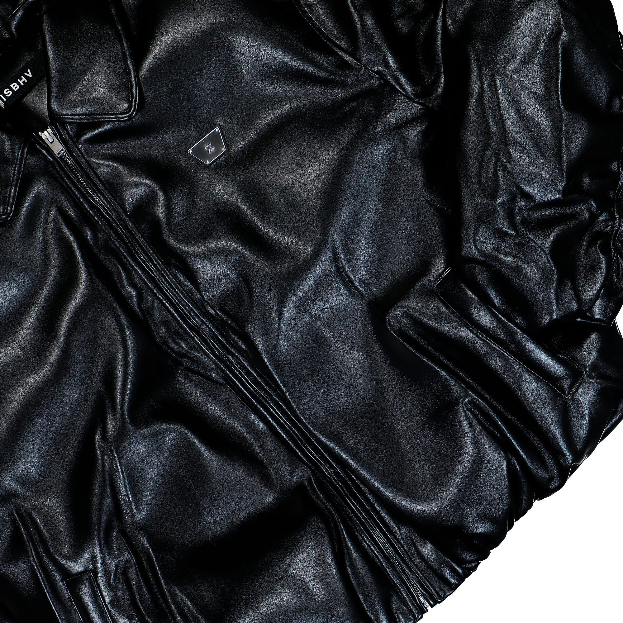Misbhv Faux Leather Puffer Bomber Jacket