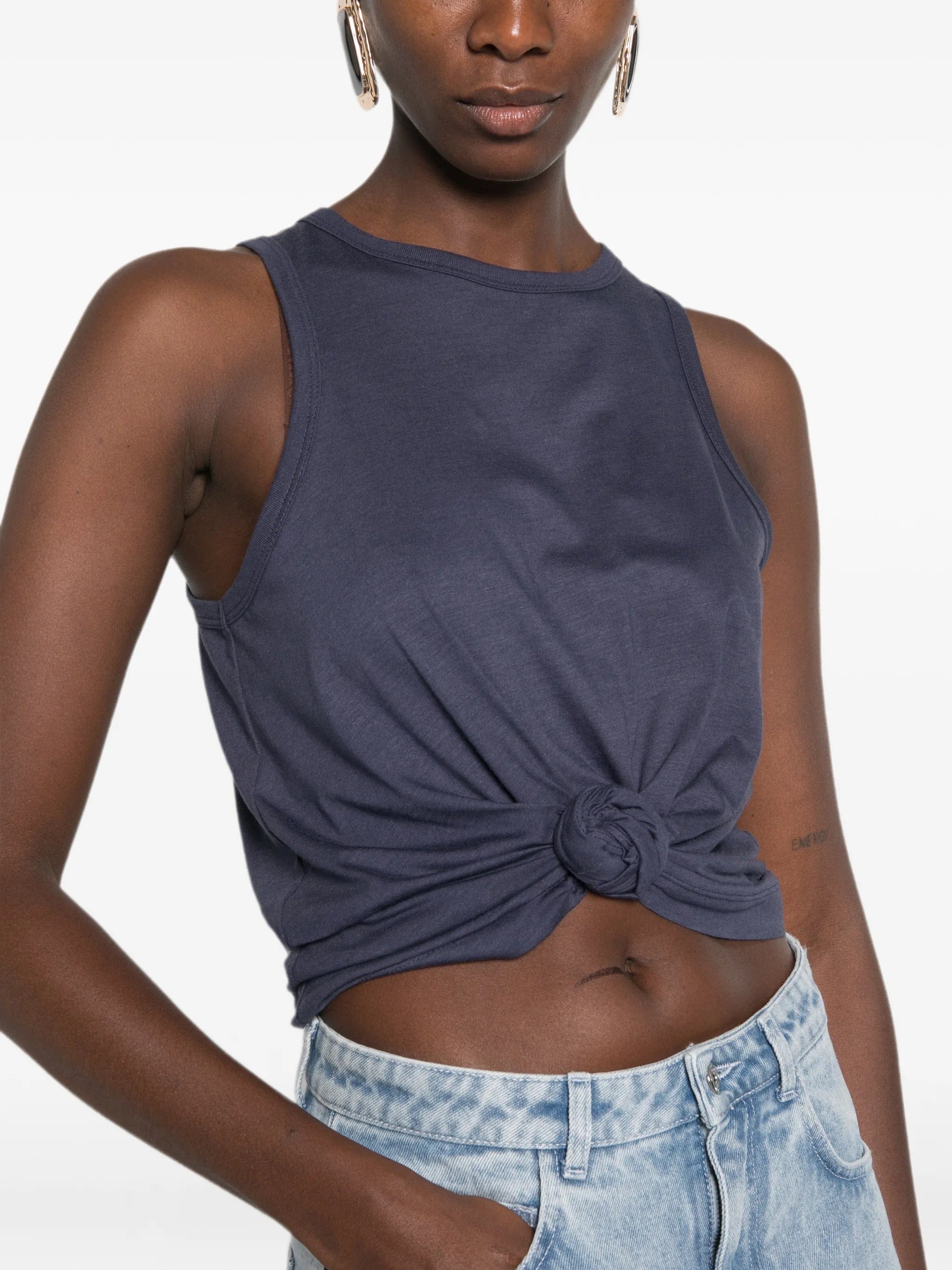 Magda Butrym knot - detail tank top