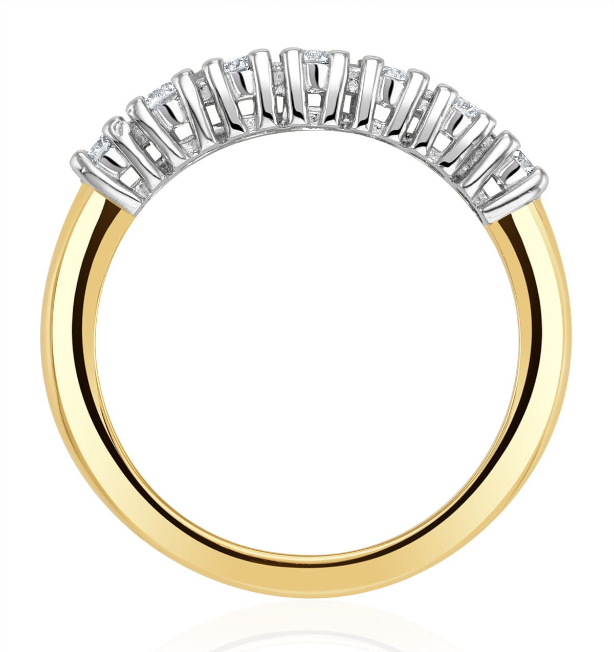 Chloe 18K Gold 7 Stone Diamond Eternity Ring 0.30CT H/SI