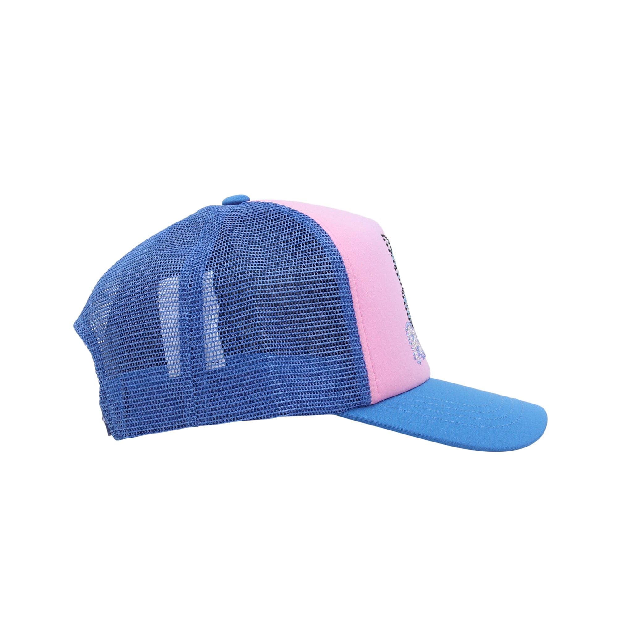 Palace Kitty Rhinestone Trucker - Blue