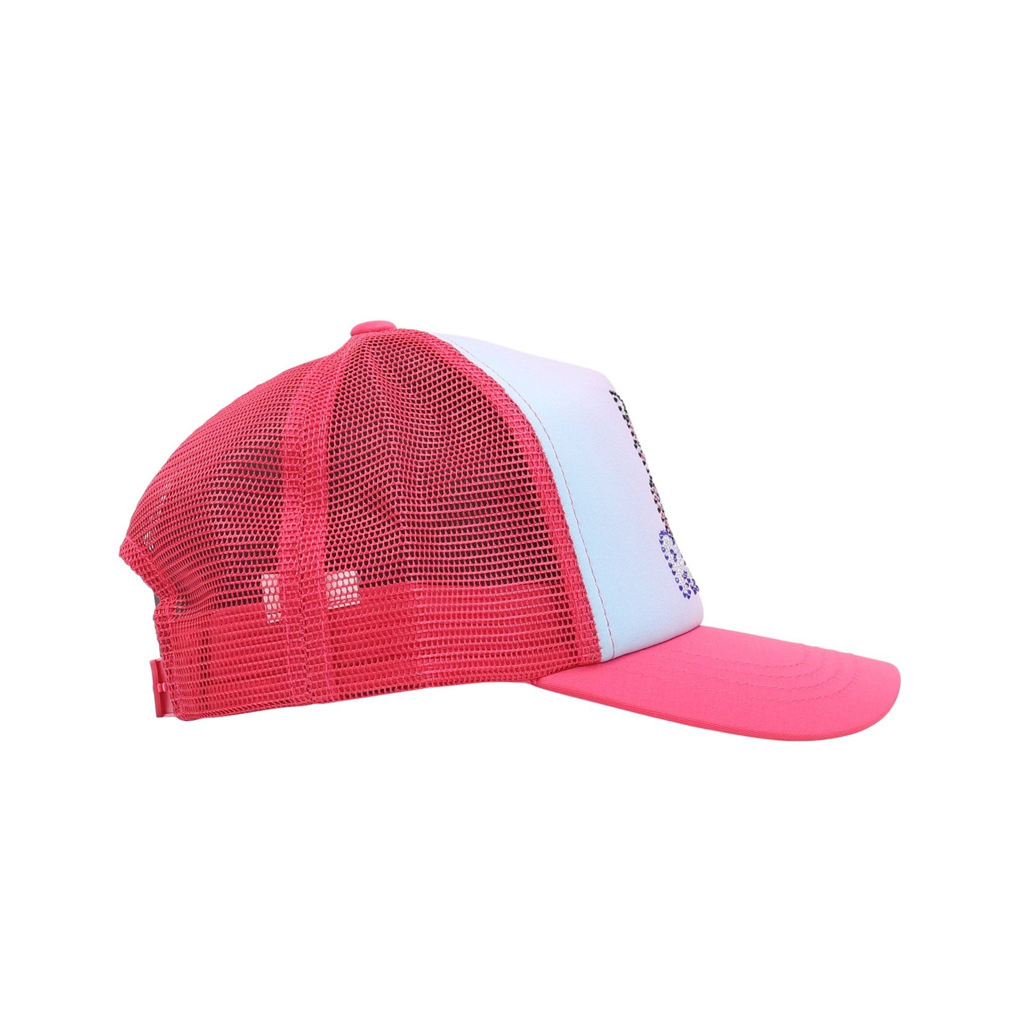Palace Kitty Rhinestone Trucker - Sweet Pink