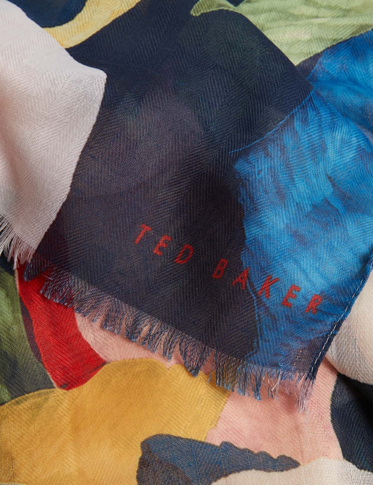 Ted Baker Liliosa Printed Woven Scarf Black