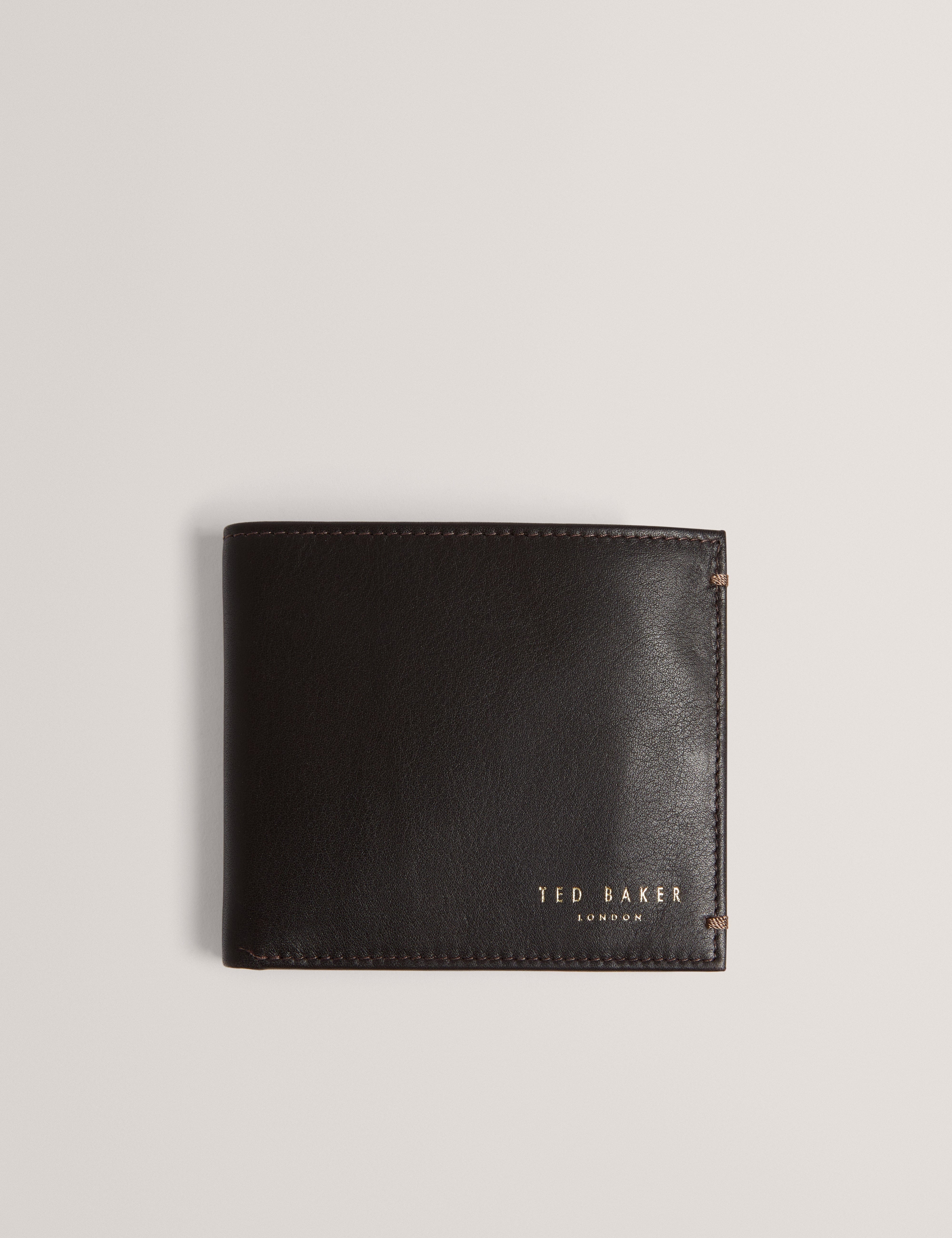 Ted Baker Antoony Bifold Leather Wallet Brown