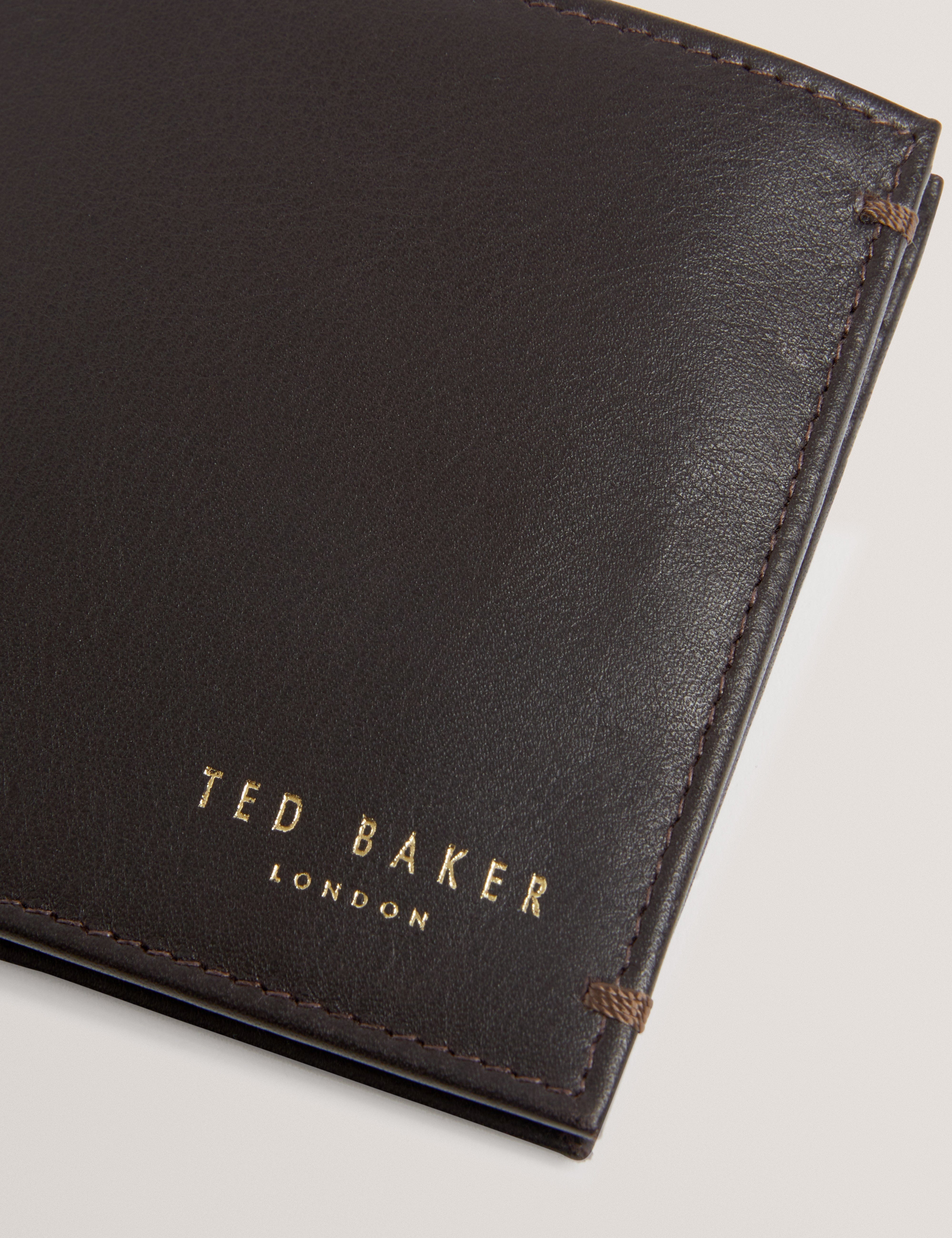 Ted Baker Antoony Bifold Leather Wallet Brown