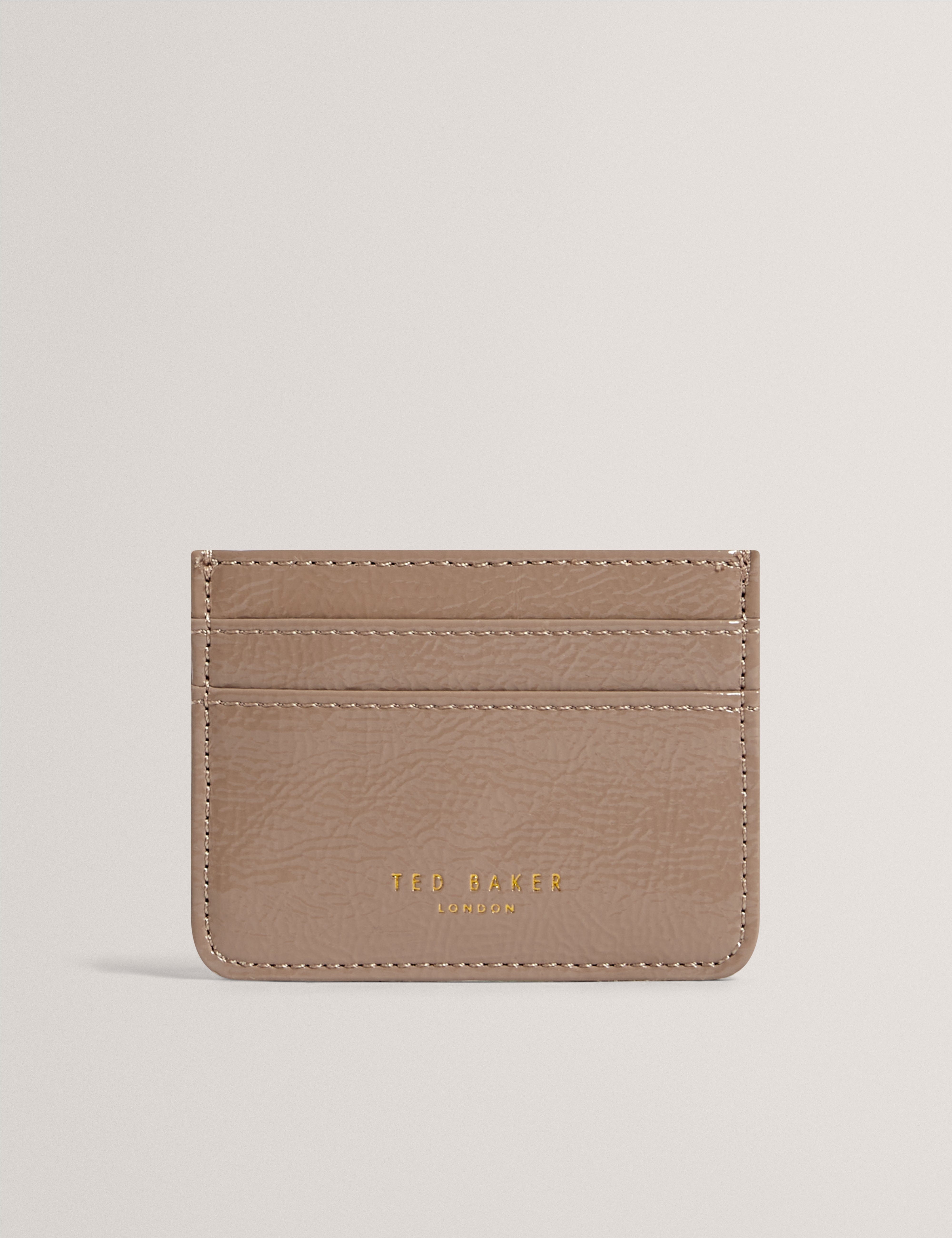 Ted Baker Crinkli Crinkle Icon Card Holder Stone