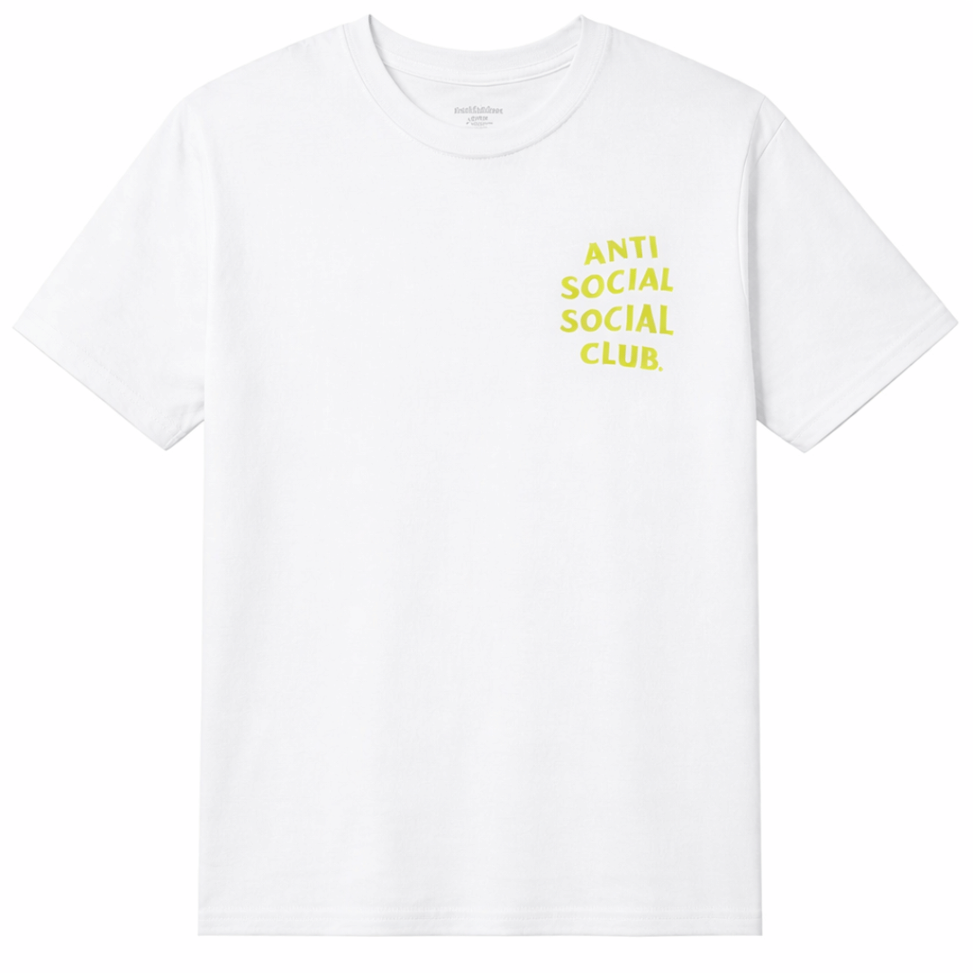 ASSC YELLOW BANDED T-Shirt WHITE