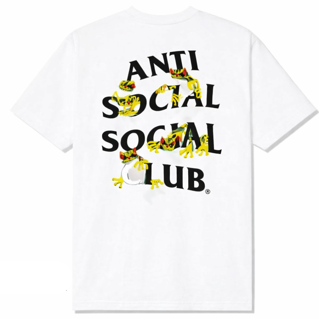 ASSC YELLOW BANDED T-Shirt WHITE