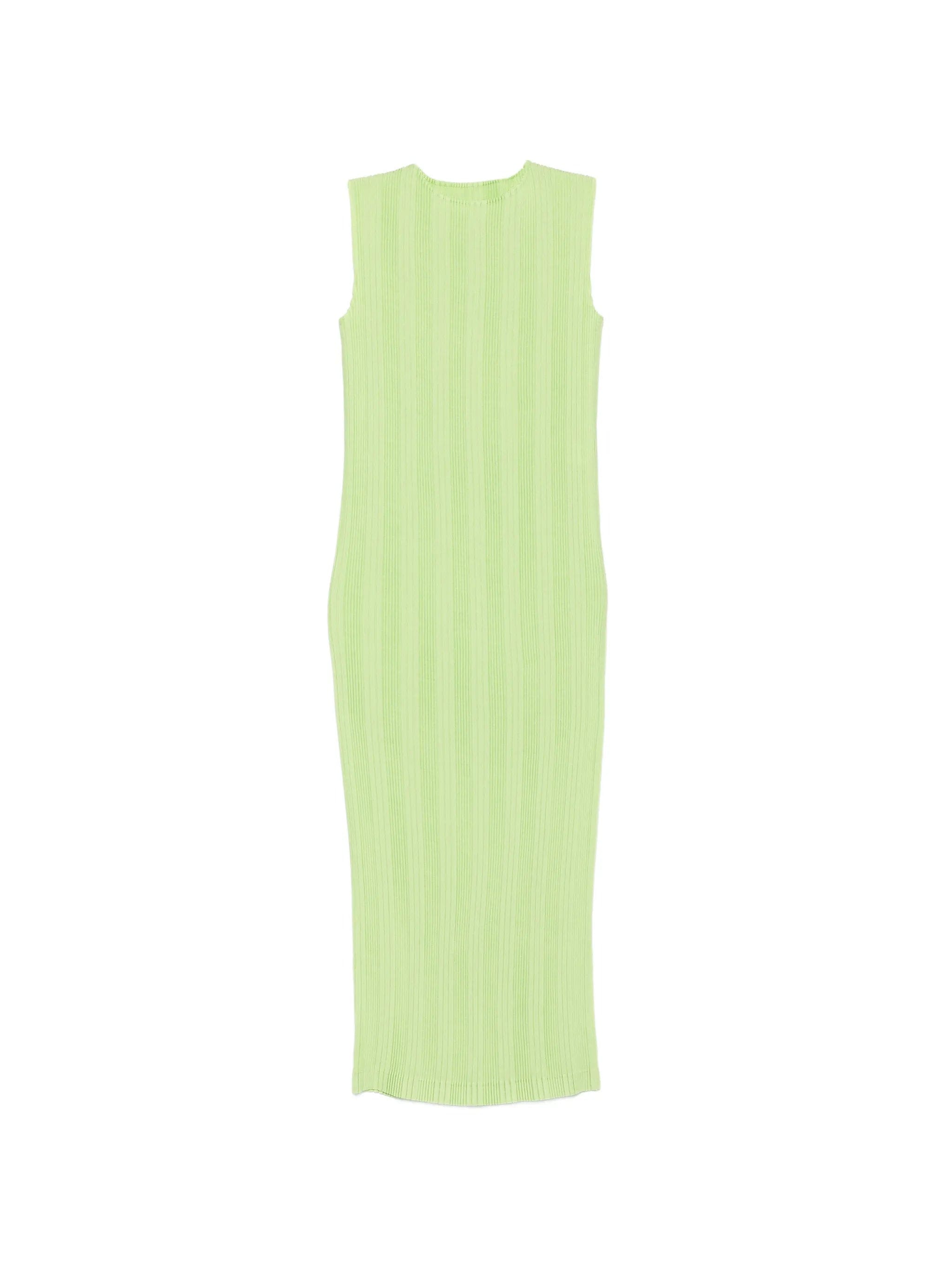 Issey Miyake pleated sleeveless mini dress