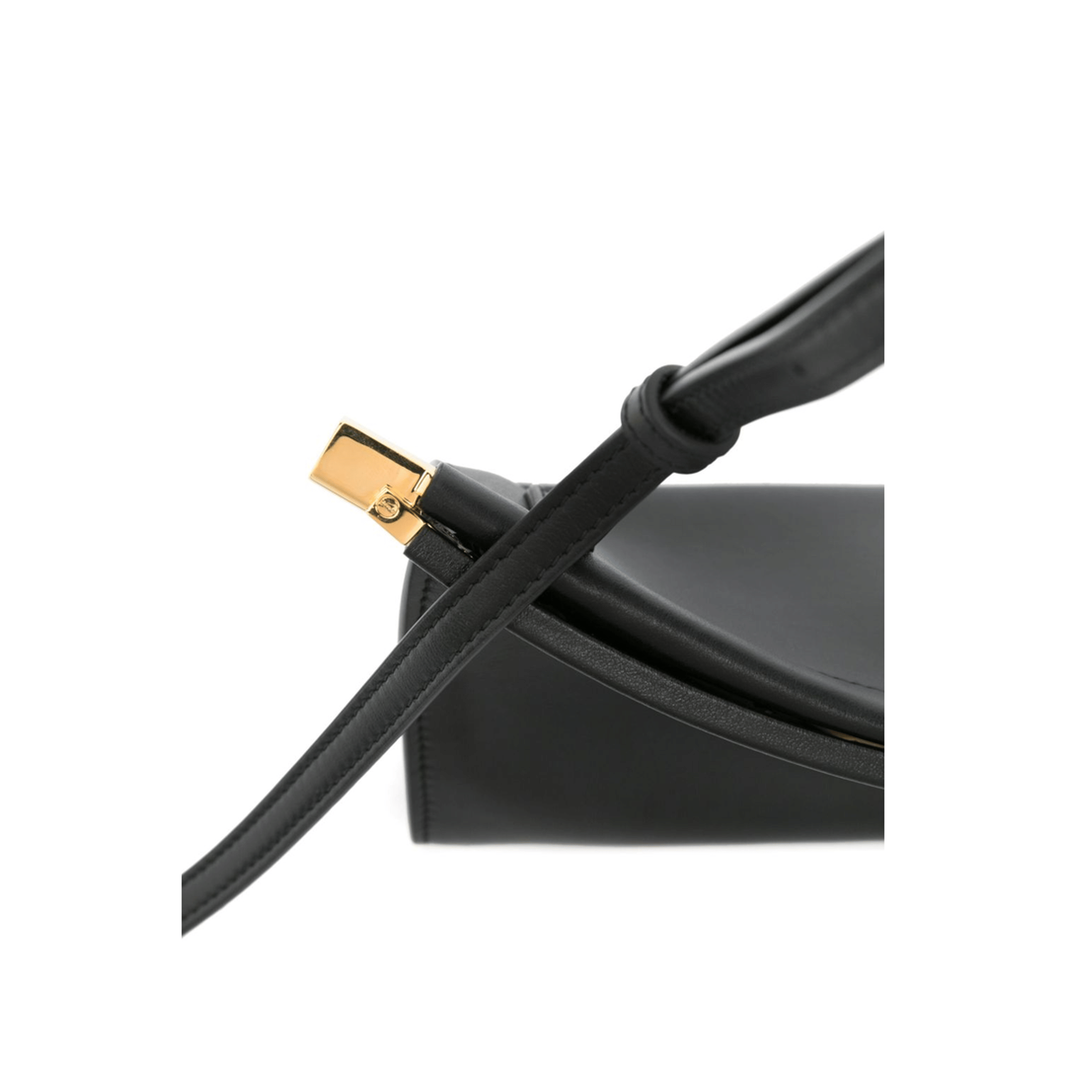 Alaia Le Click East West Small Calfskin Shoulder Bag - Noir