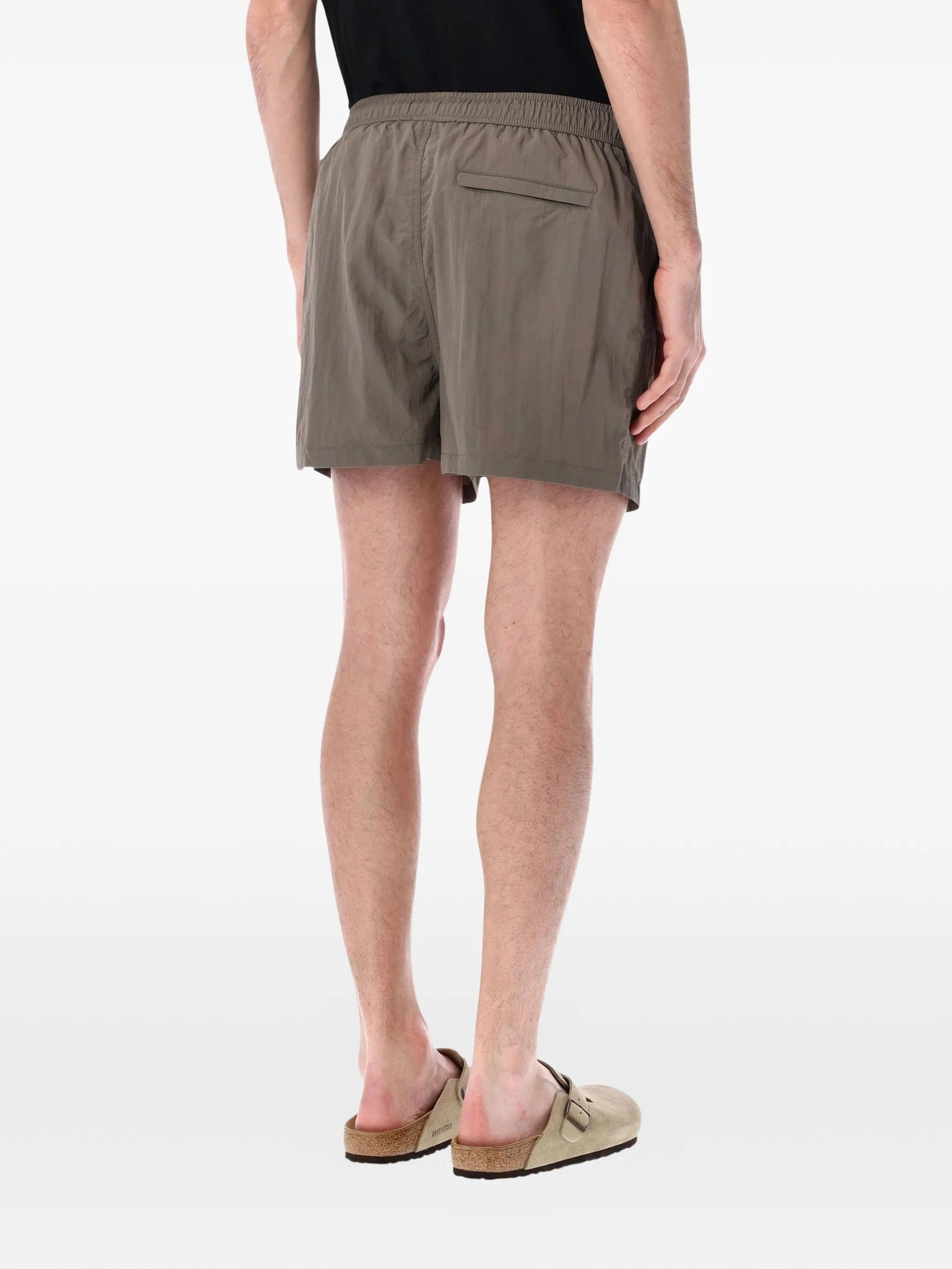 Represent drawstring swim shorts
