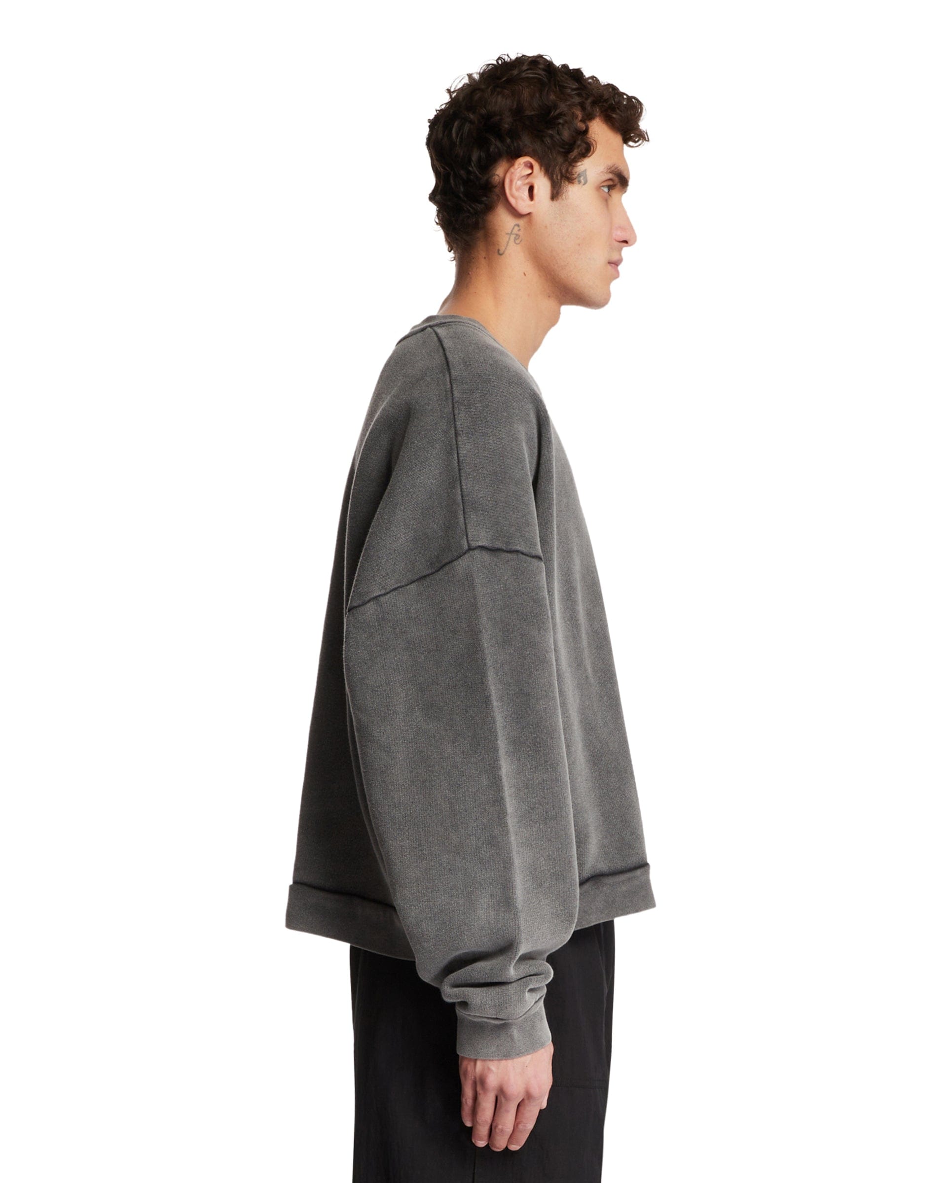 ACNE Studios Felpa Con Logo Grigia