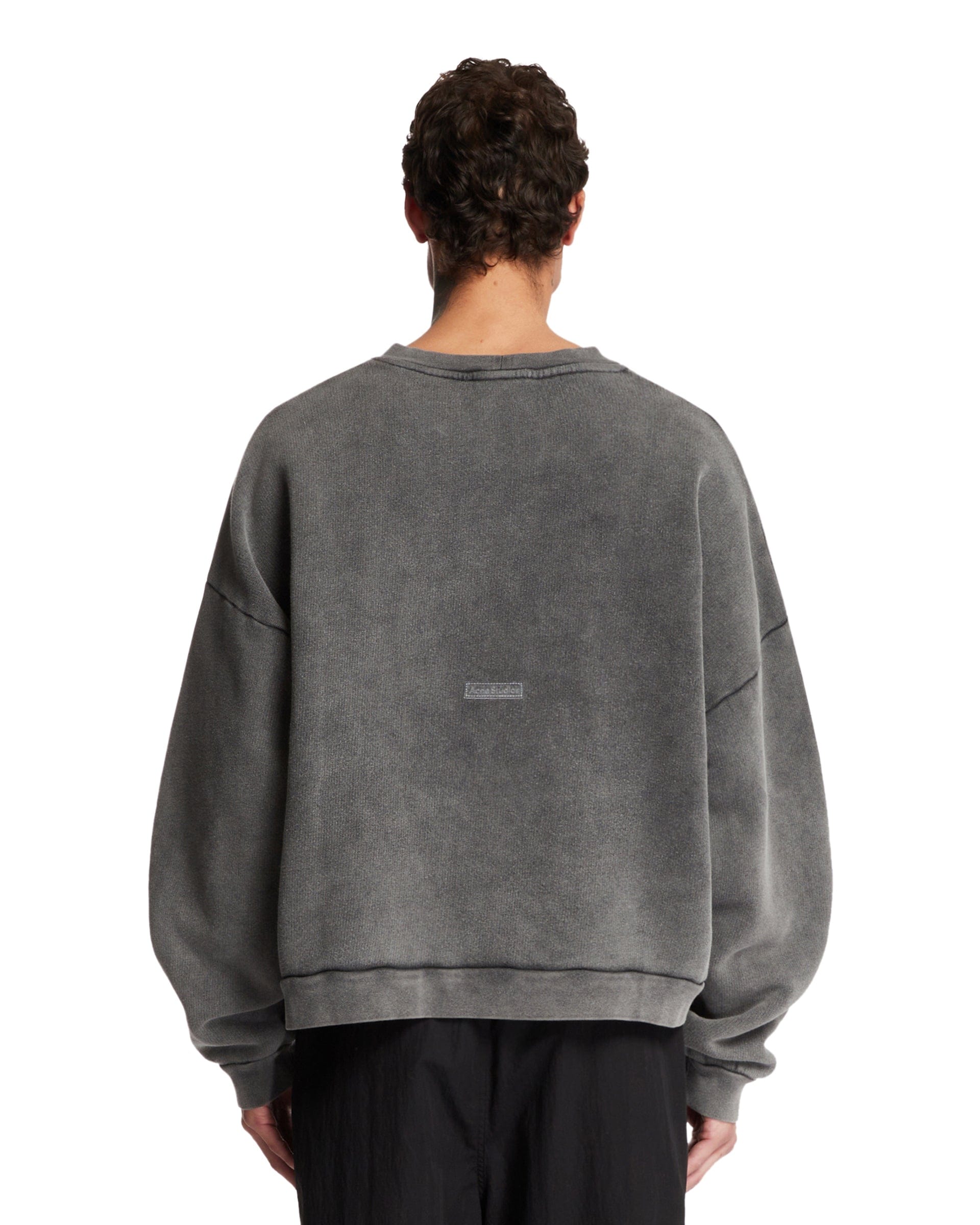ACNE Studios Felpa Con Logo Grigia