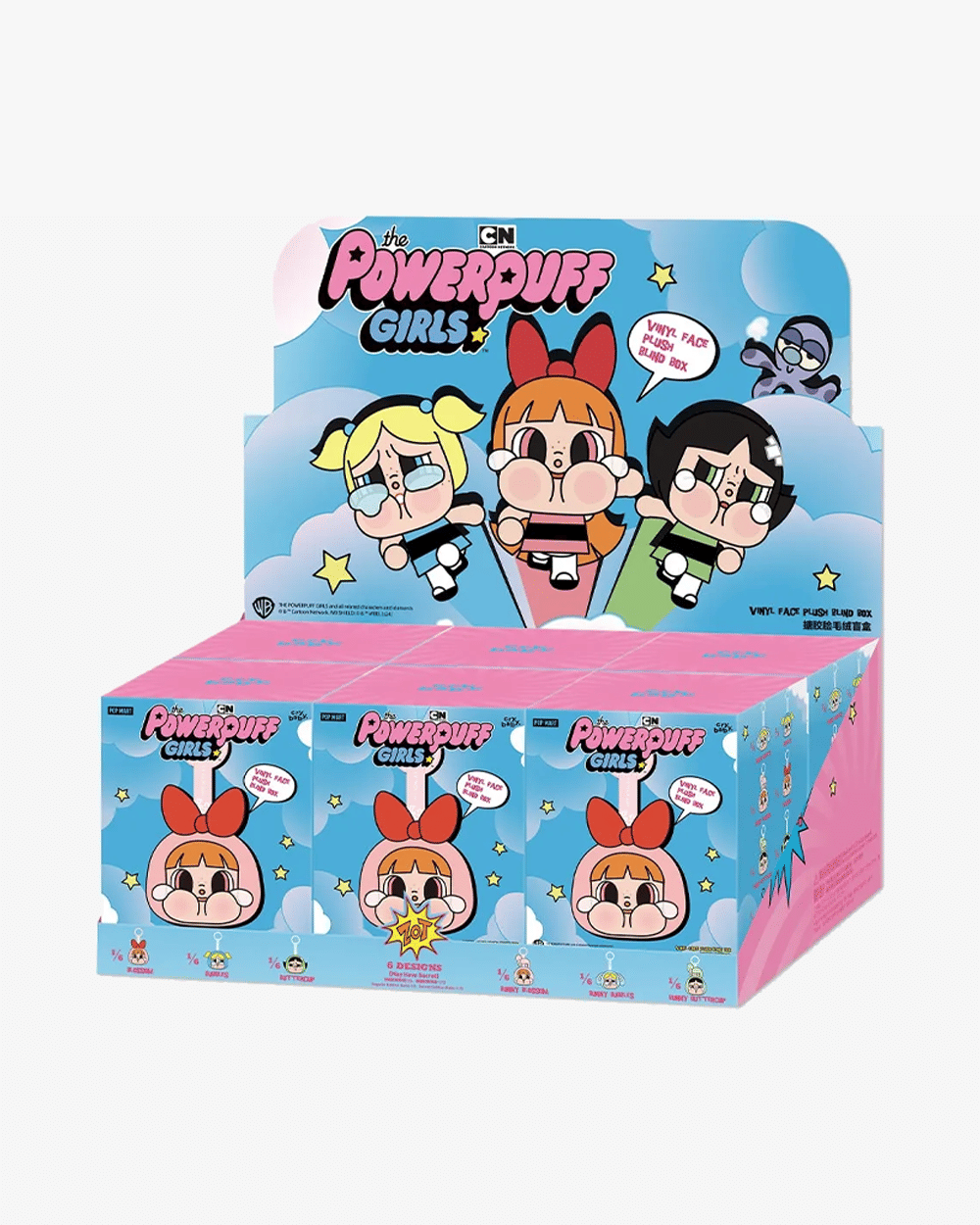 POP MART x POWERPUFF GIRLS CRYBABY VINYL FACE PLUSH PENDANT BLIND BOX