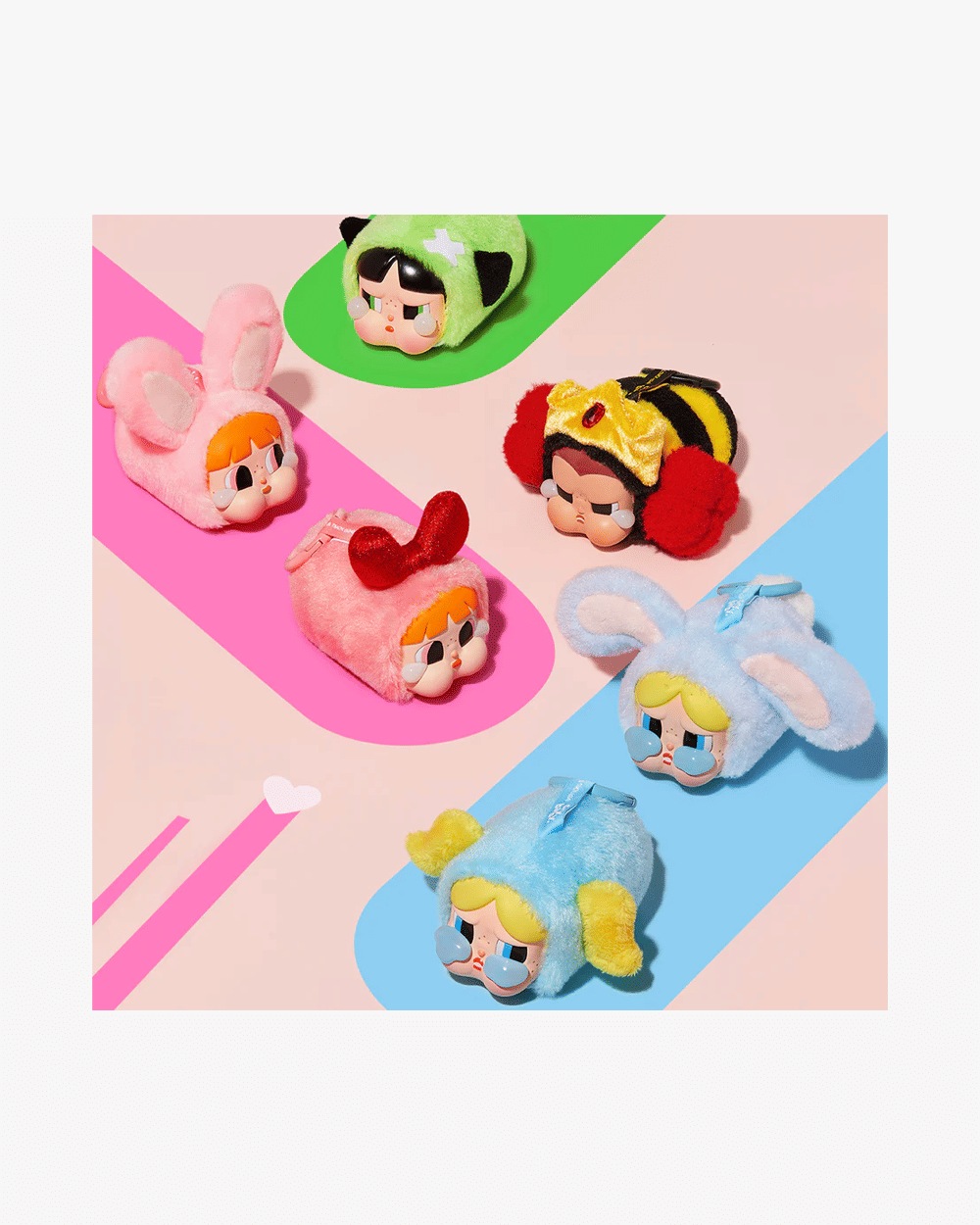 POP MART x POWERPUFF GIRLS CRYBABY VINYL FACE PLUSH PENDANT BLIND BOX