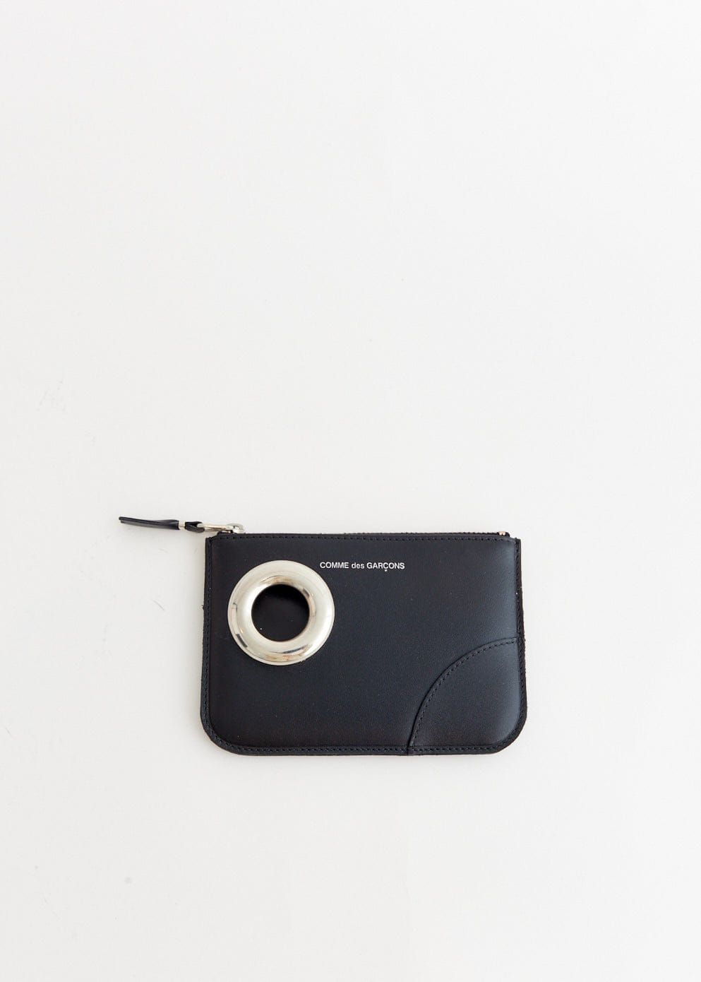 Comme Des Garcons SA8100SE Silver Eyelet Wallet