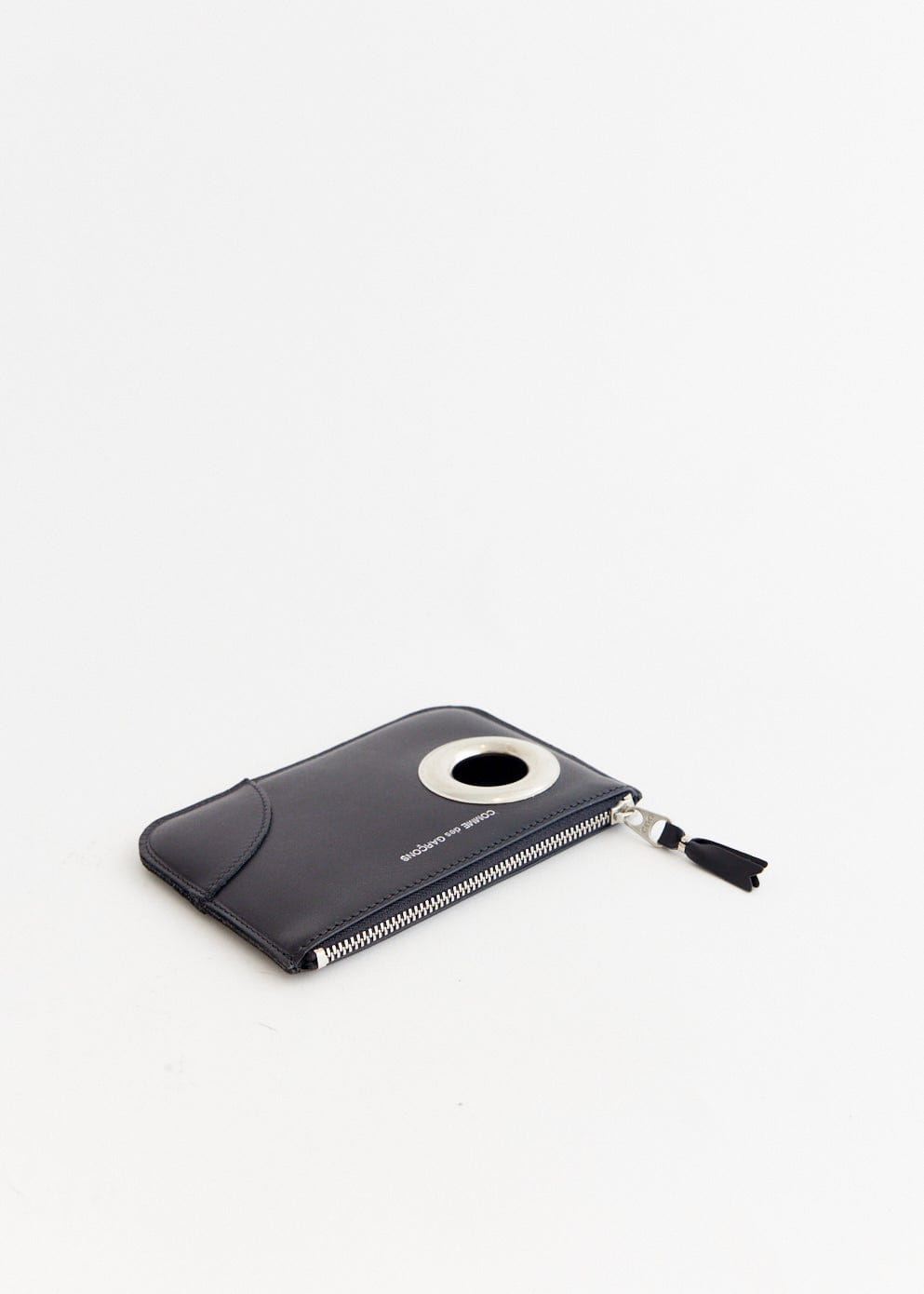 Comme Des Garcons SA8100SE Silver Eyelet Wallet