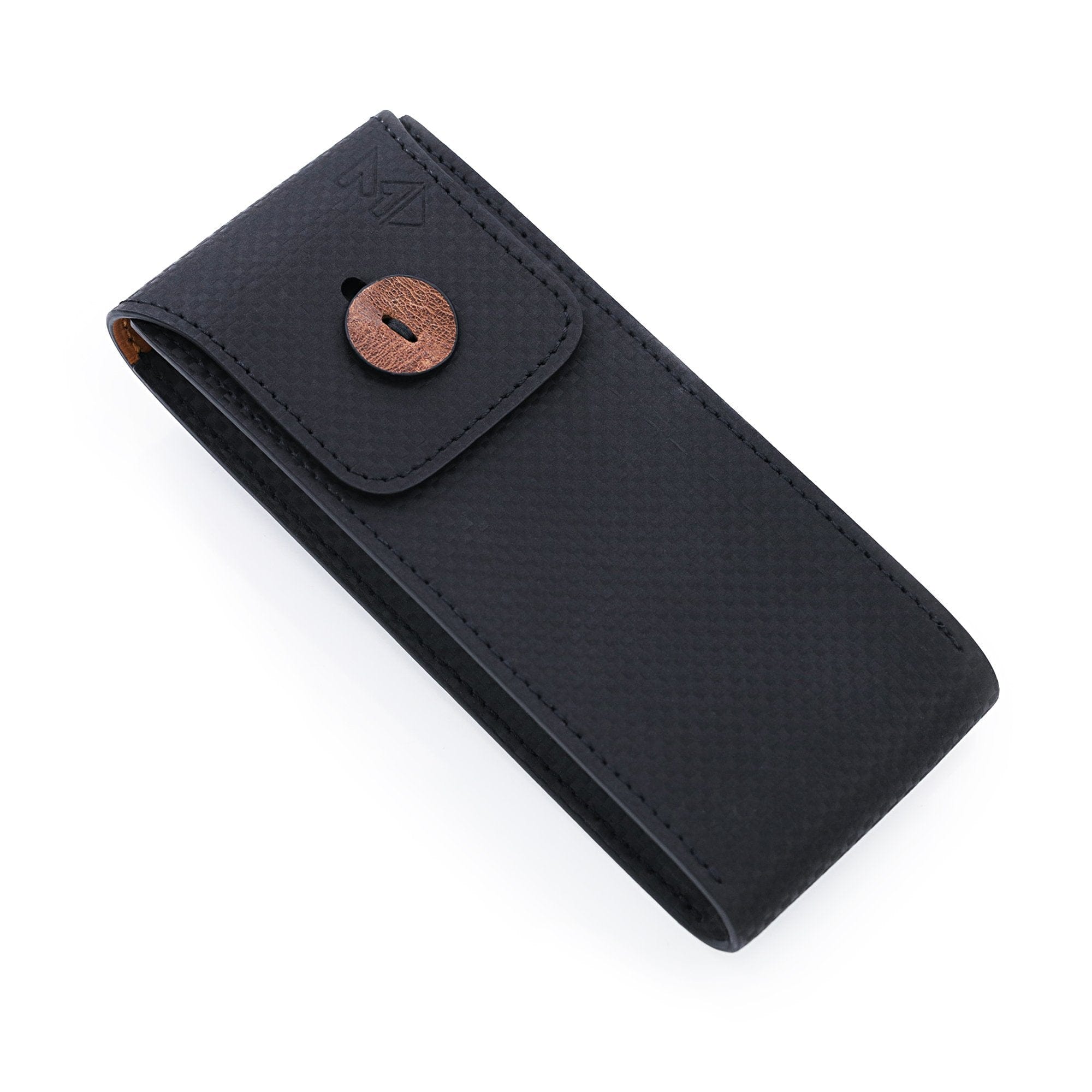 Miltat MT - 3 German Leather Watch Pouch in Carbon Fiber Pattern for Watch Strap