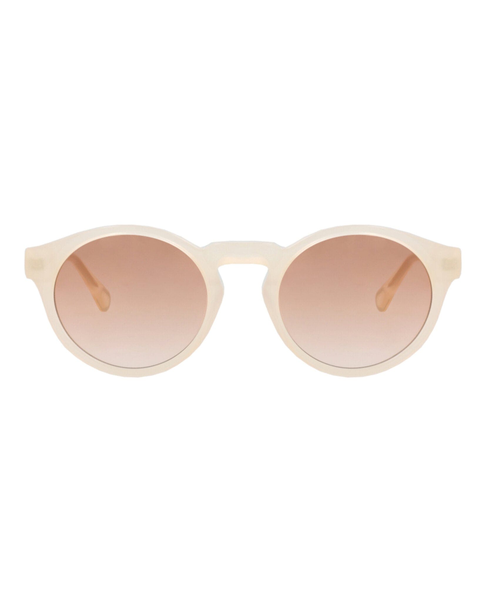 Chloé Kids Unisex Round/Oval White White Orange Fashion Designer Eyewear