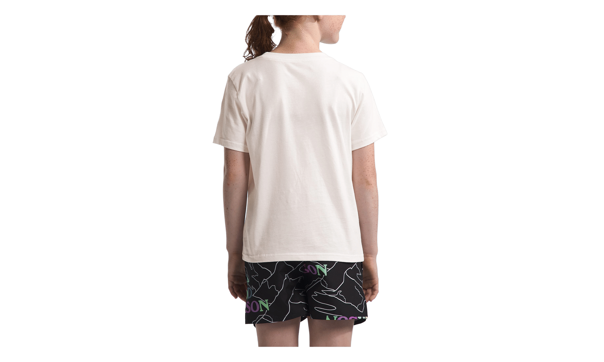 THE NORTH FACE Graphic T - Shirt GS Gardenia White Multi Color Print NF0A84MM4P11