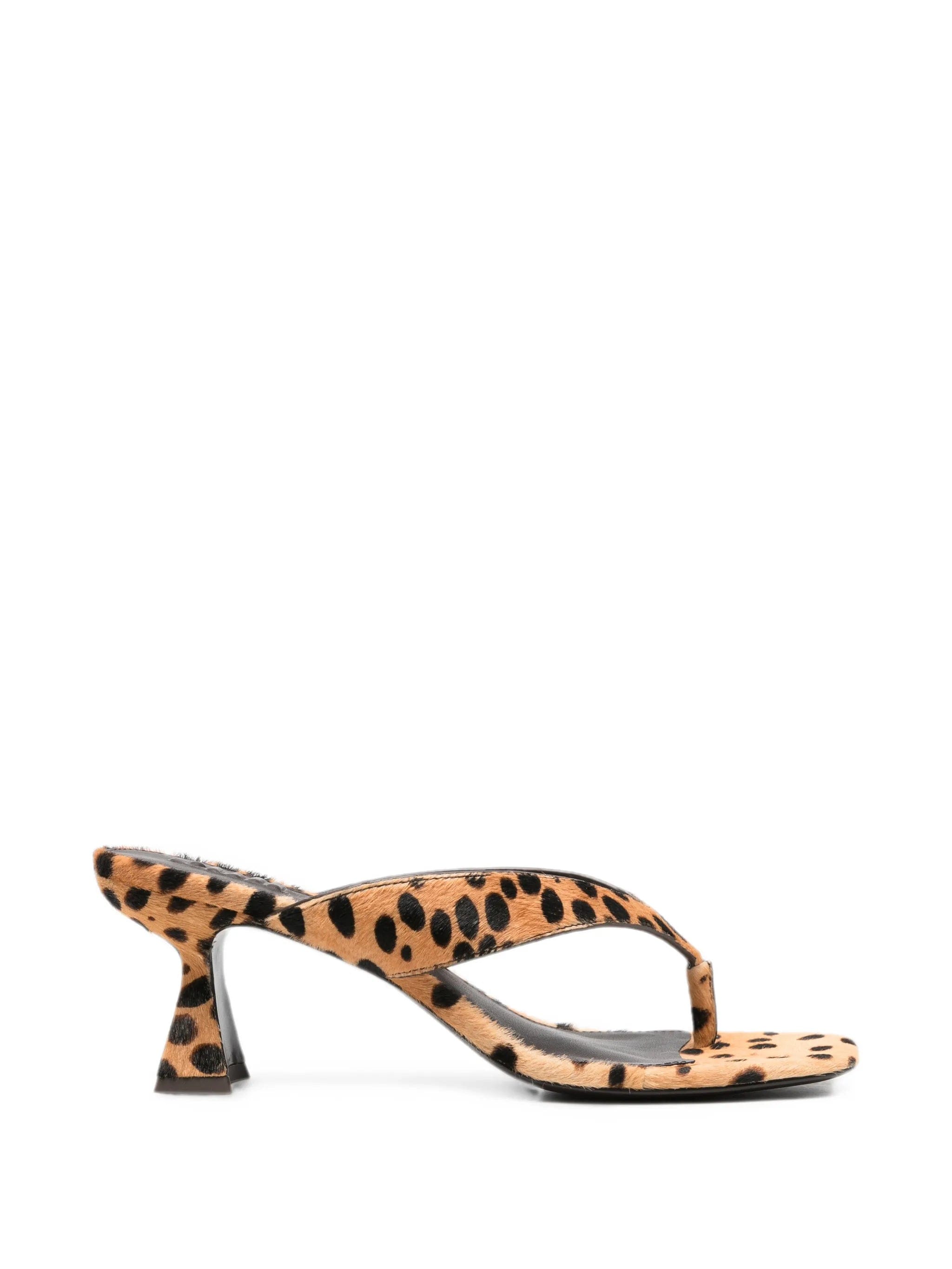 Cult Gaia cheetah - print thong sandals