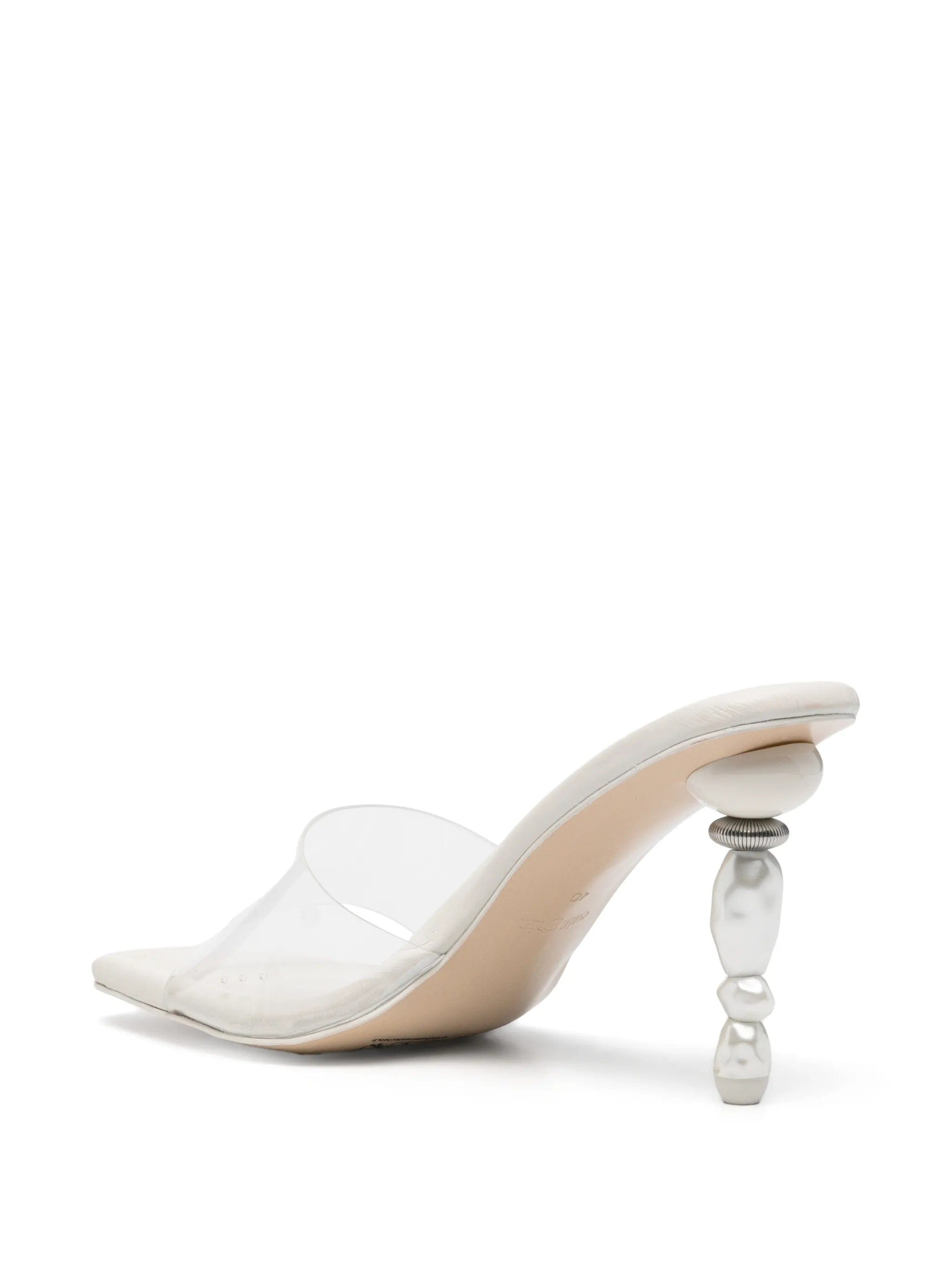 Cult Gaia Mahina pearl - embellished sandals