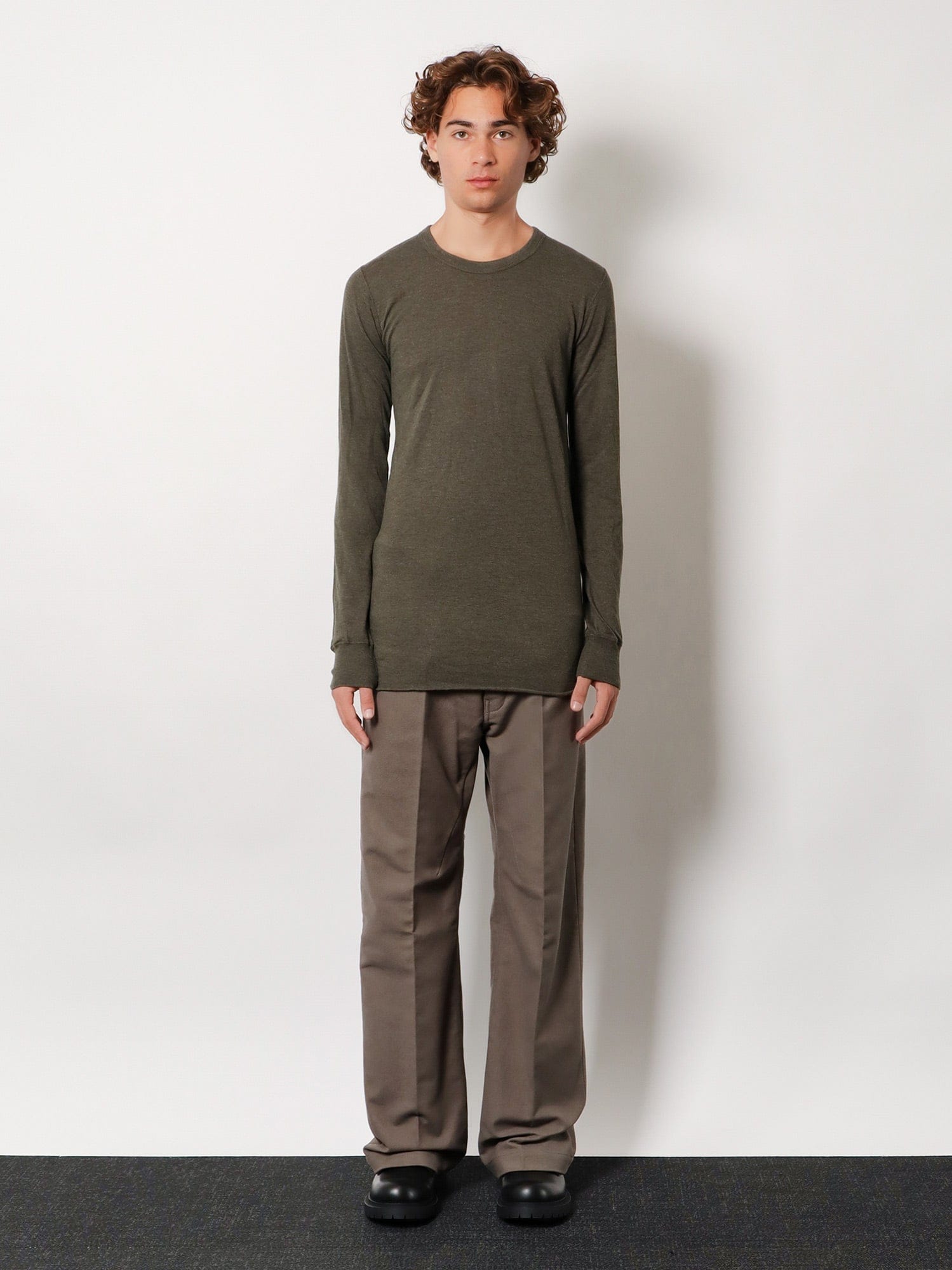 RICK OWENS Basic LS T viscose blend T - shirt