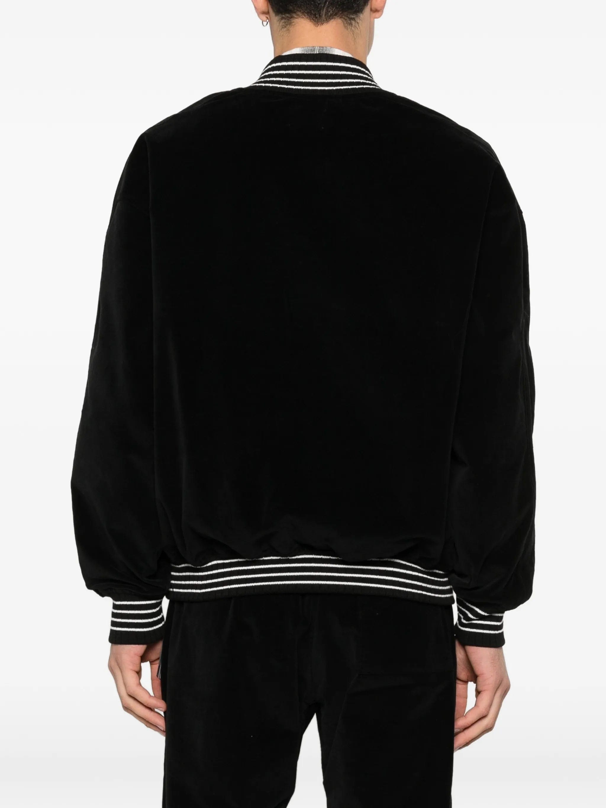RHUDE velour quarter - zip sweatshirt