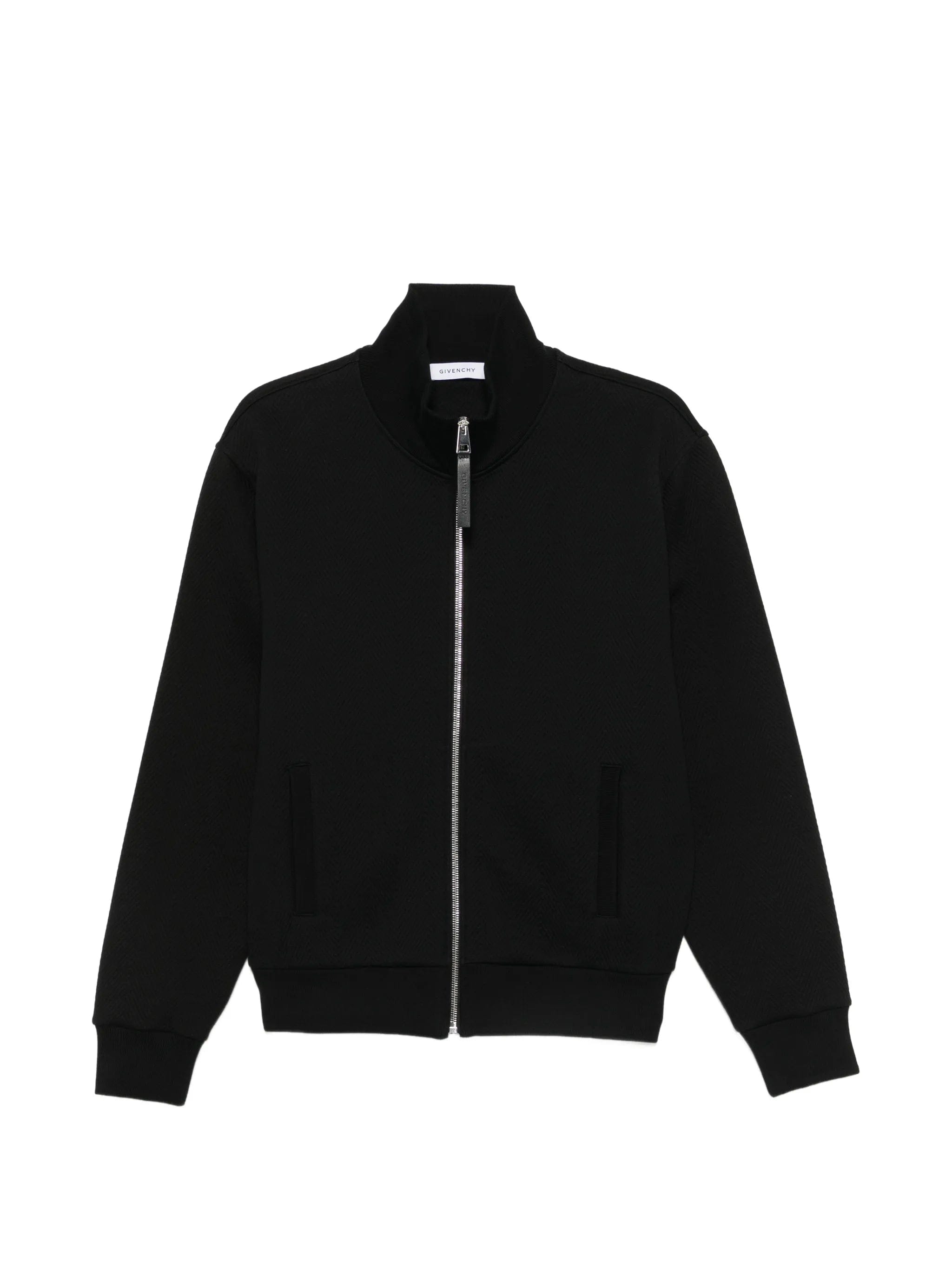 Givenchy herringbone zip - up sweatshirt