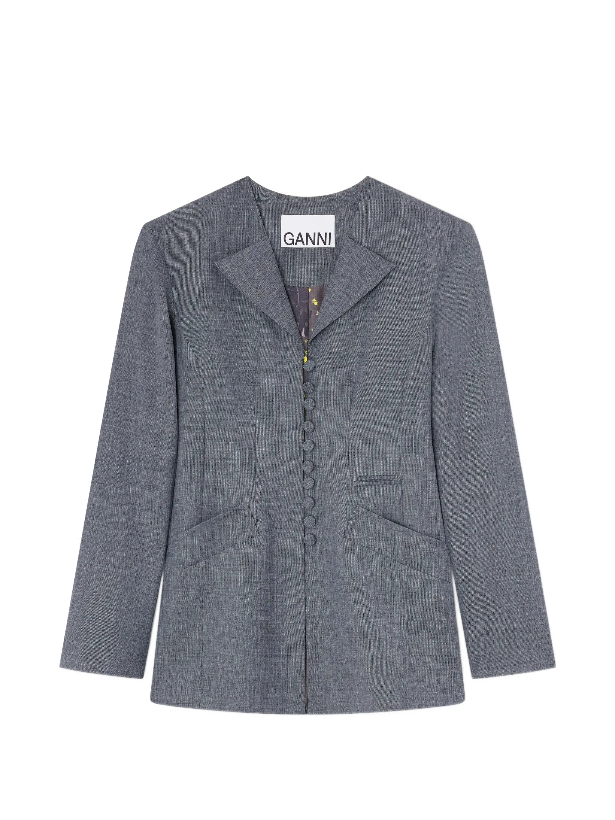 GANNI button - down jacket