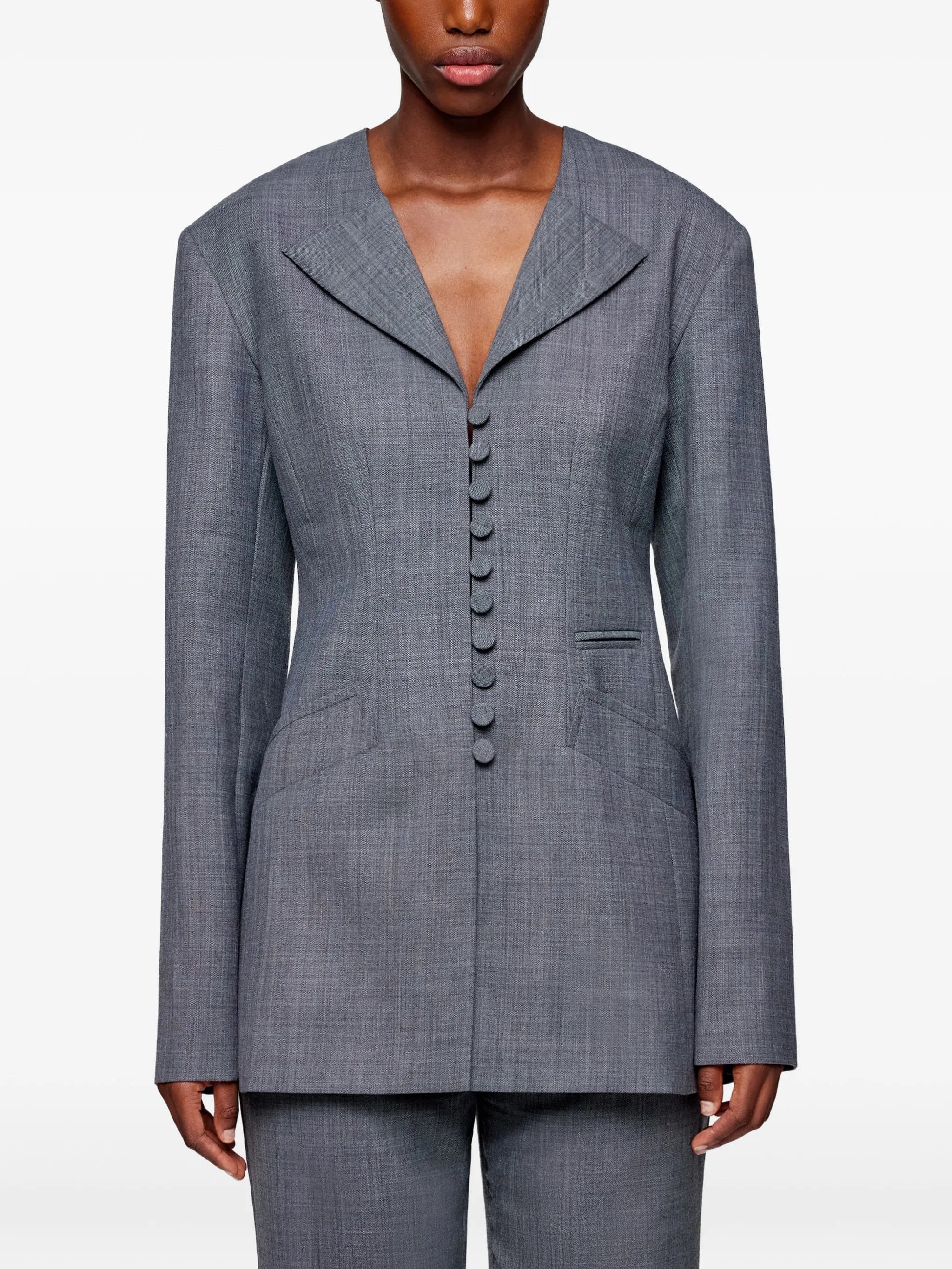 GANNI button - down jacket