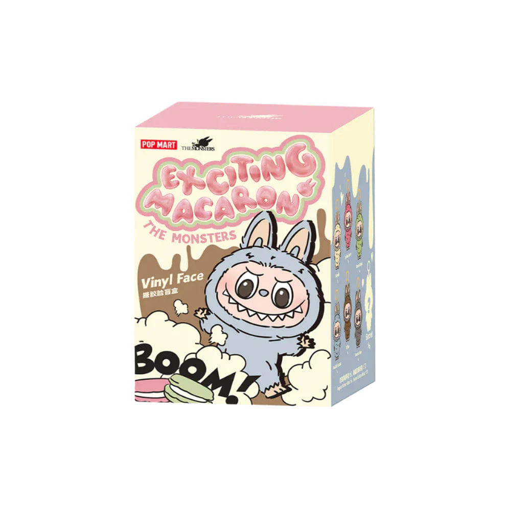 Popmart Pop Mart Labubu The Monsters Tasty Macarons Vinyl Face Sealed Case بوب مارت لابوبو الوحوش لذيذ ماكرون الفينيل الوجه حالة مختومة