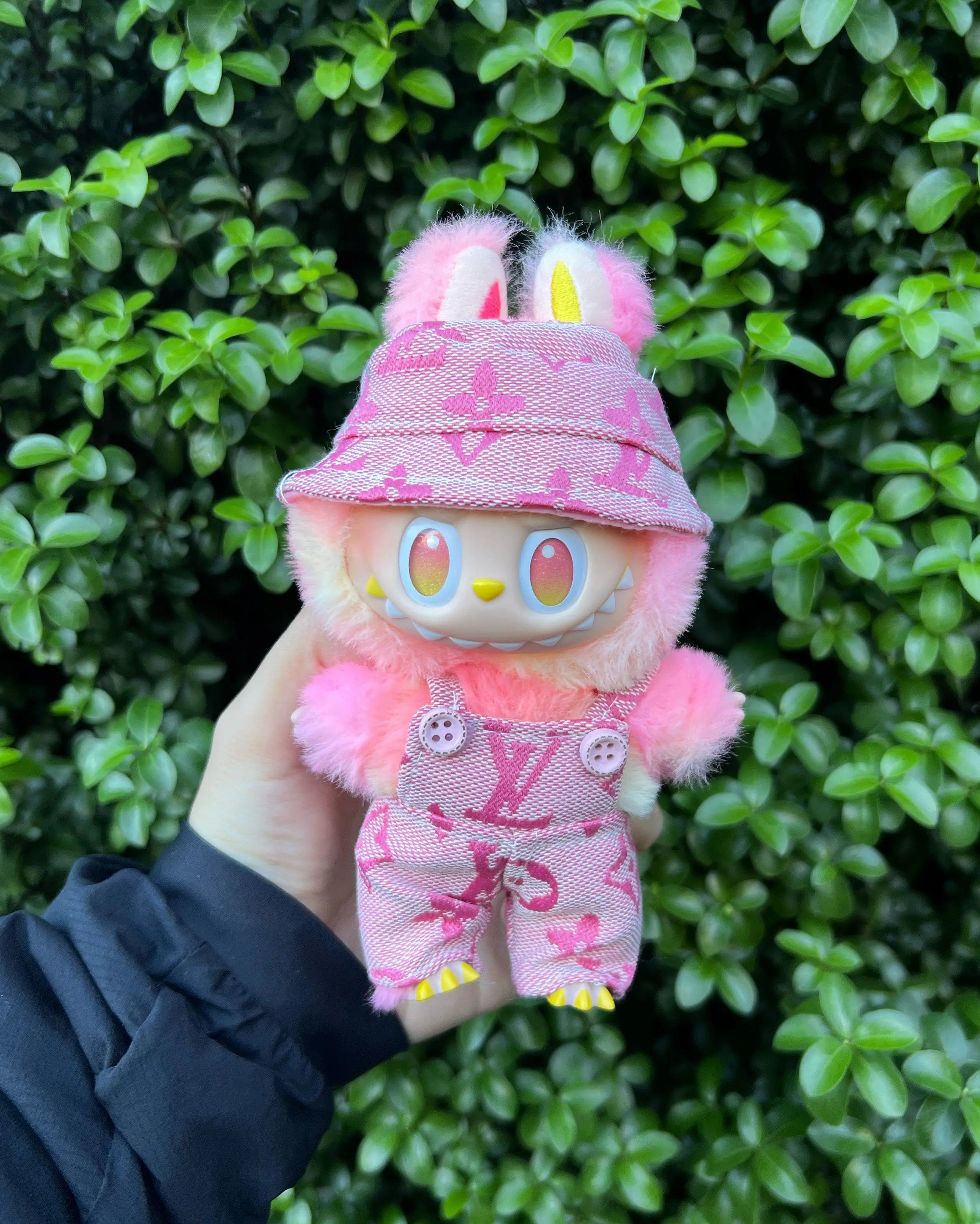 Labubu Outfits Labubu LV Inspired Denim Outfit Pink (Outfit Only)
