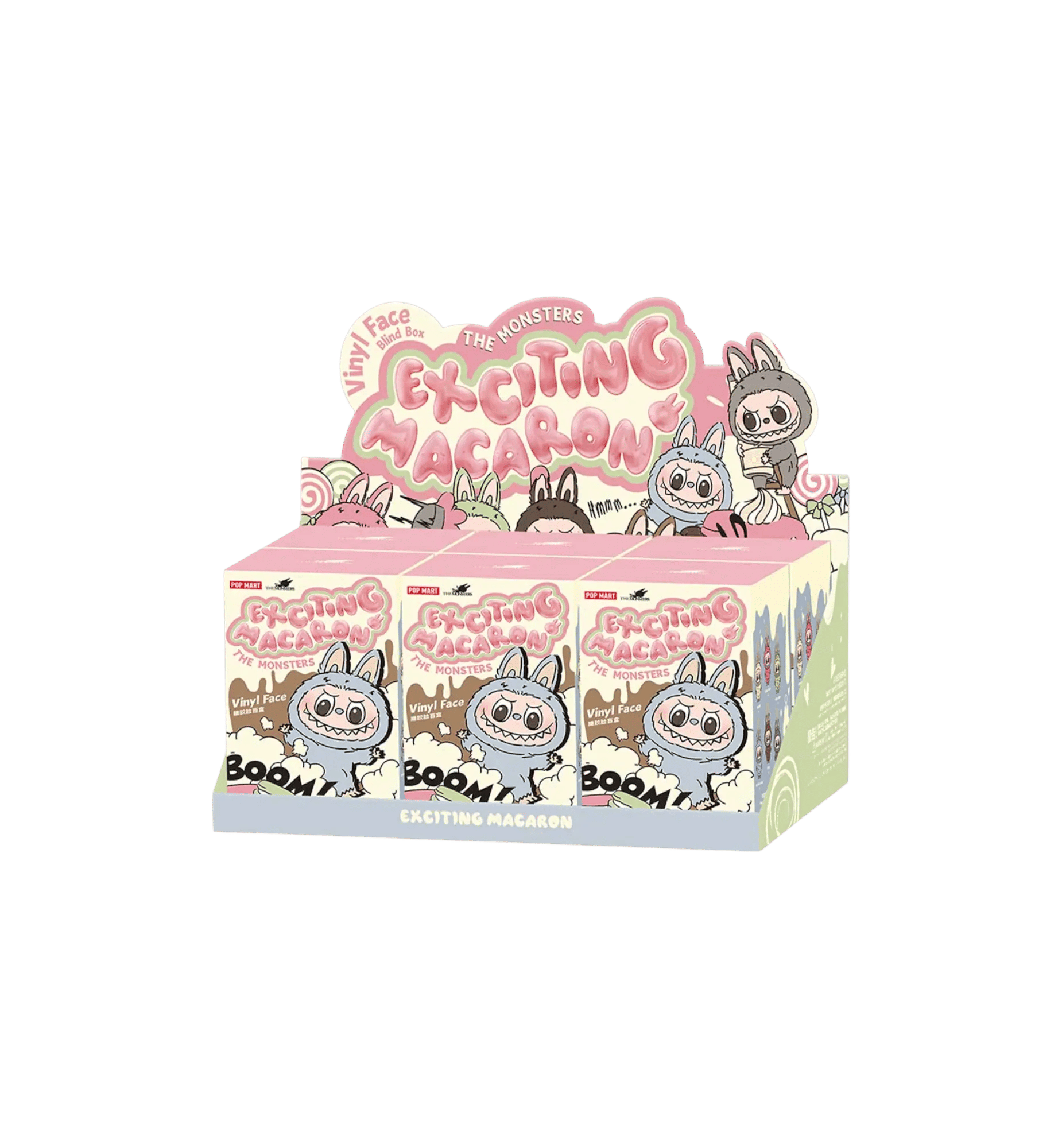 Pop Mart Labubu The Monsters Tasty Macarons Vinyl Face Sealed Case (6 Blind Boxes) - Preorder