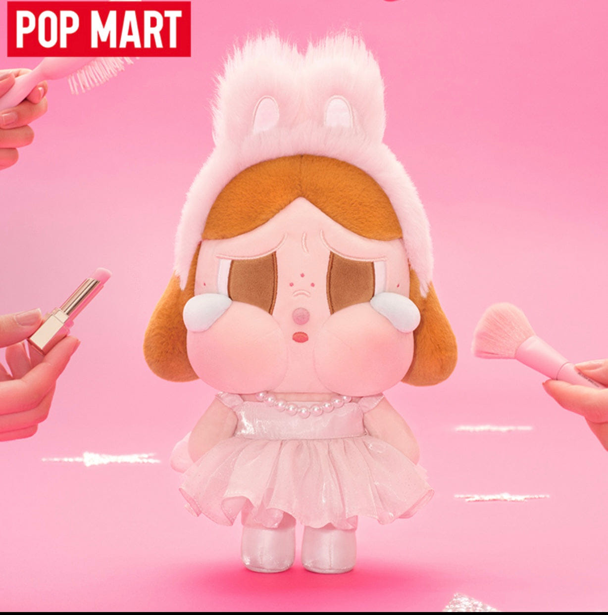 Sydney Labubu CRYBABY SHINY SHINY SERIES - Plush Doll (Pink)