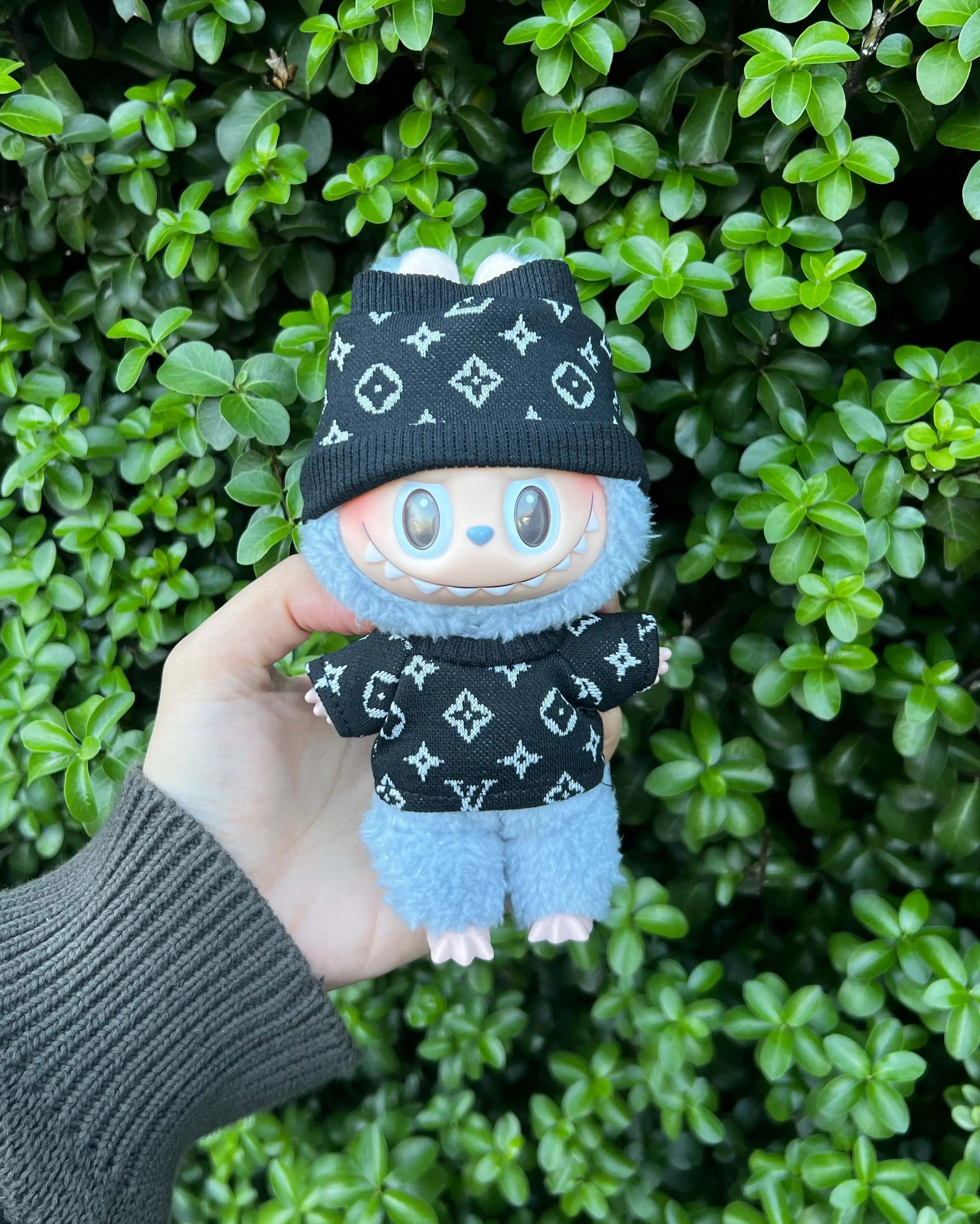 Labubu Outfits Labubu LV Inspired Sweater Black (Outfit Only)
