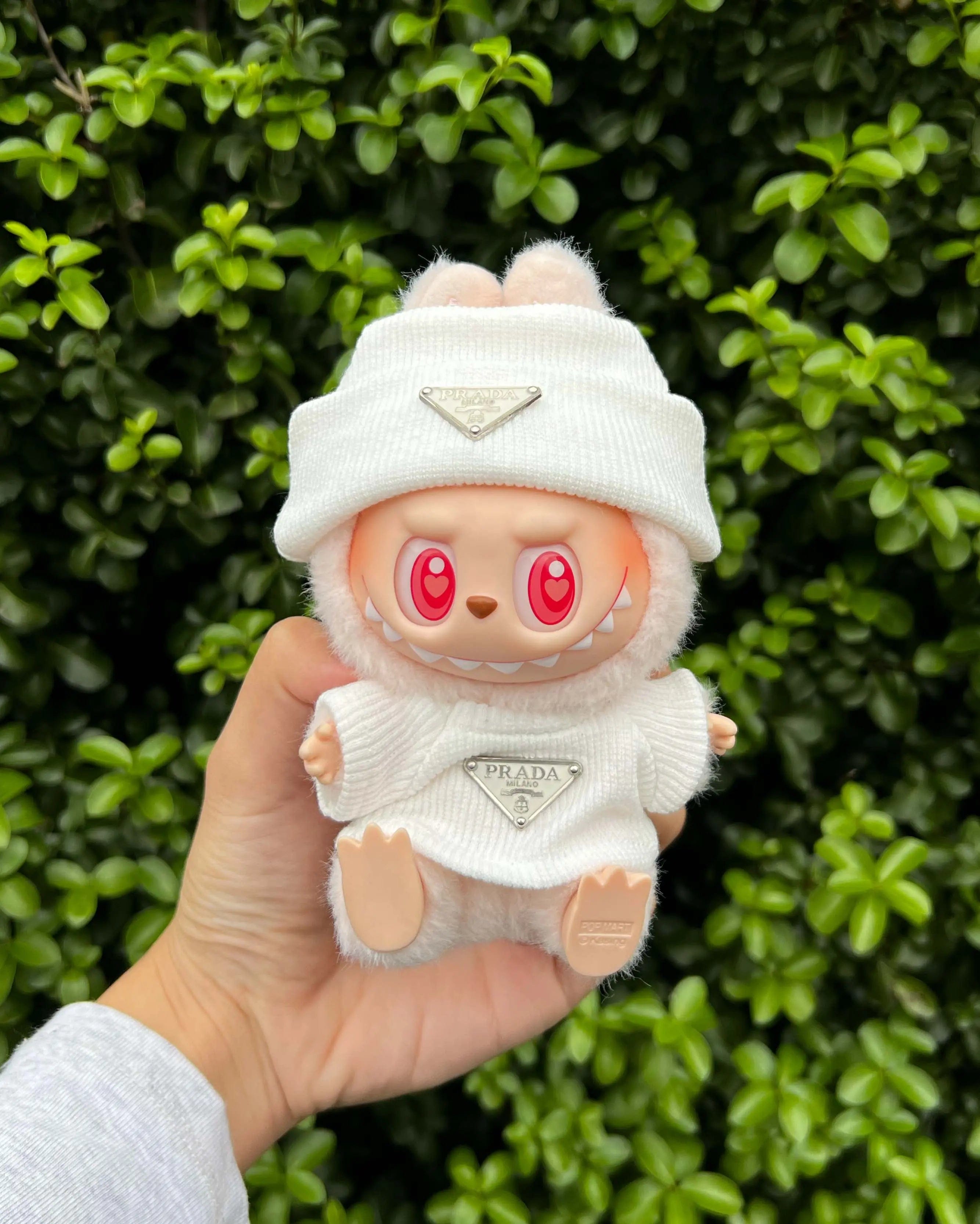 Labubu Outfits Labubu Prada Inspired White (Outfit Only)