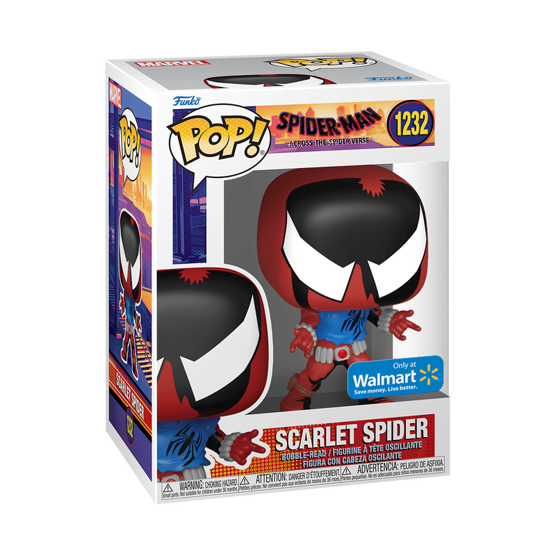 Funko Pop Spider - Man Across the Spider - Verse Scarlet Spider Walmart Exclusive 1232 Vinyl Figure
