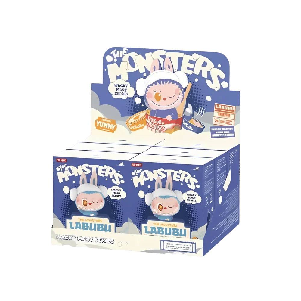 Pop Mart Labubu The Monsters Wacky Mart Series Fridge Magnet Sealed Case (6 Blind Box)